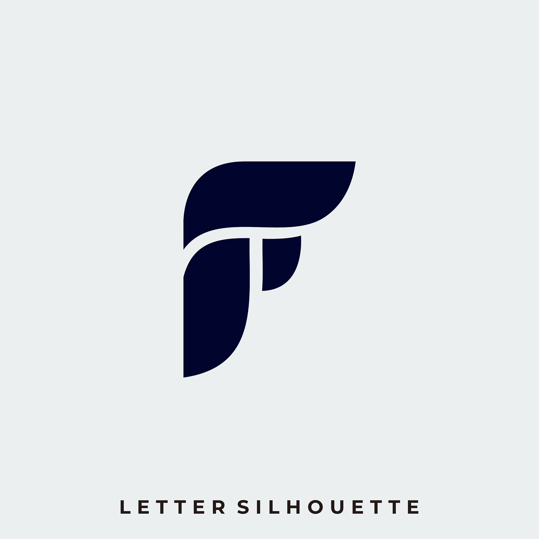 abstract letter design template