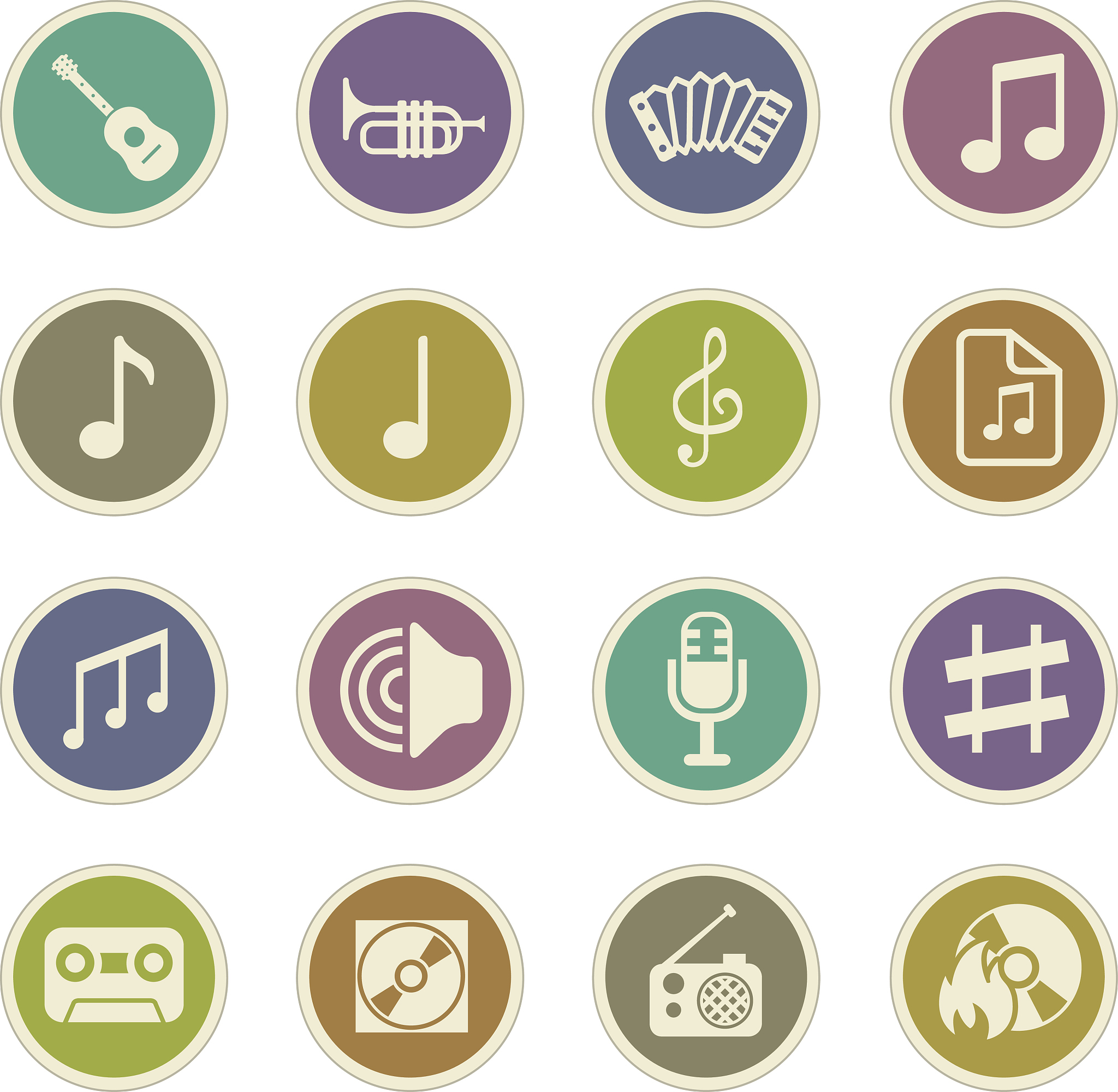 music icon set