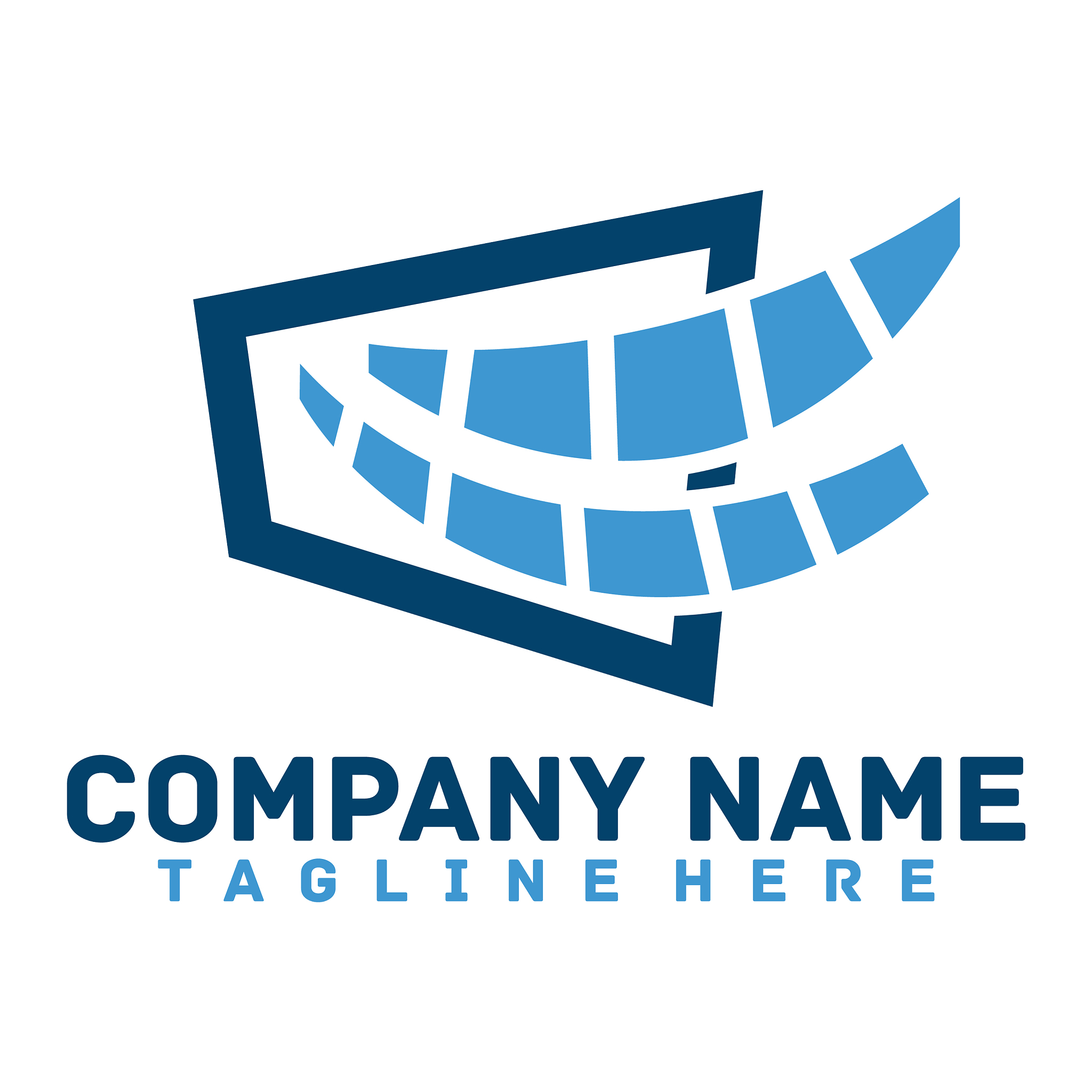 logotype box and data design modern and creative