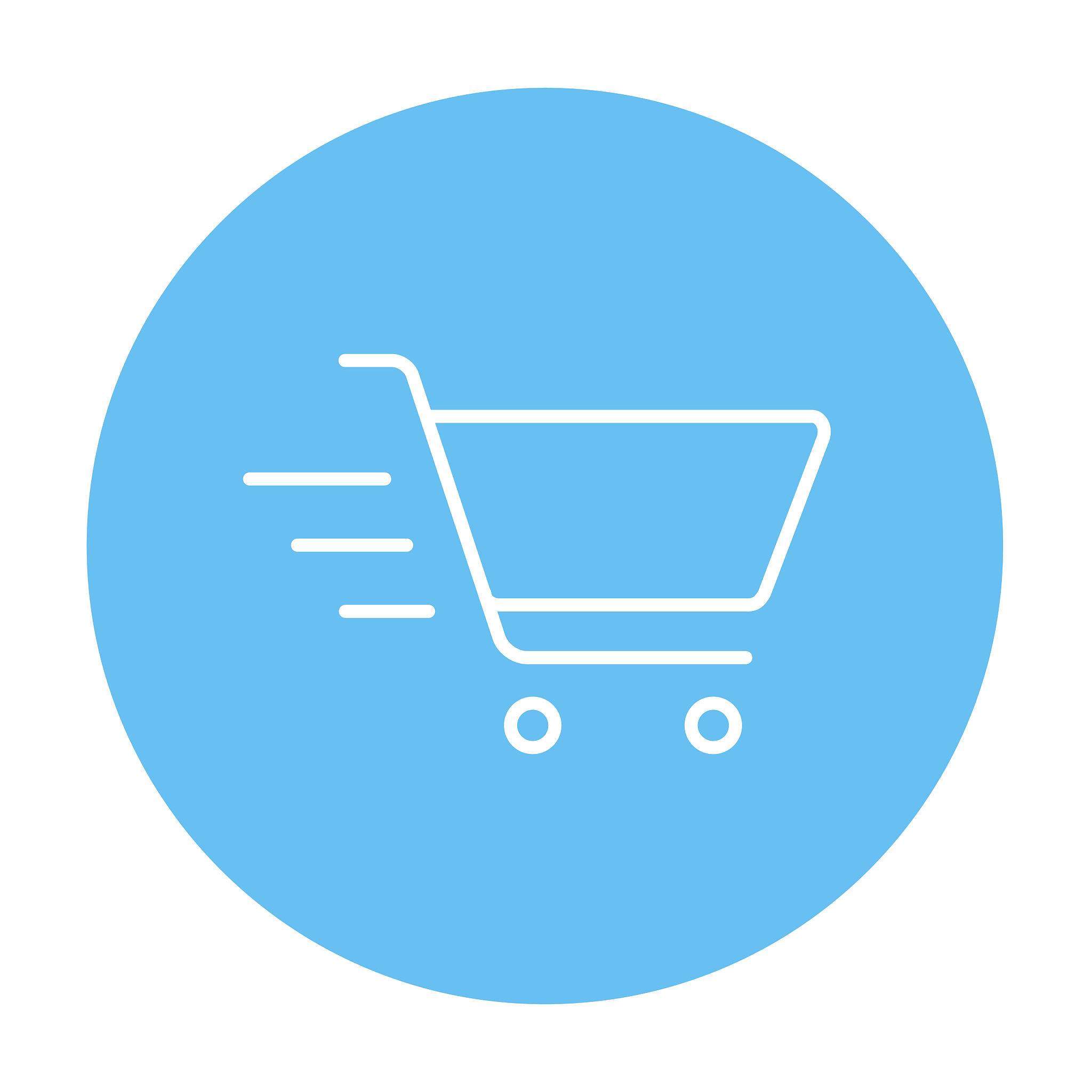 shopping cart line icon