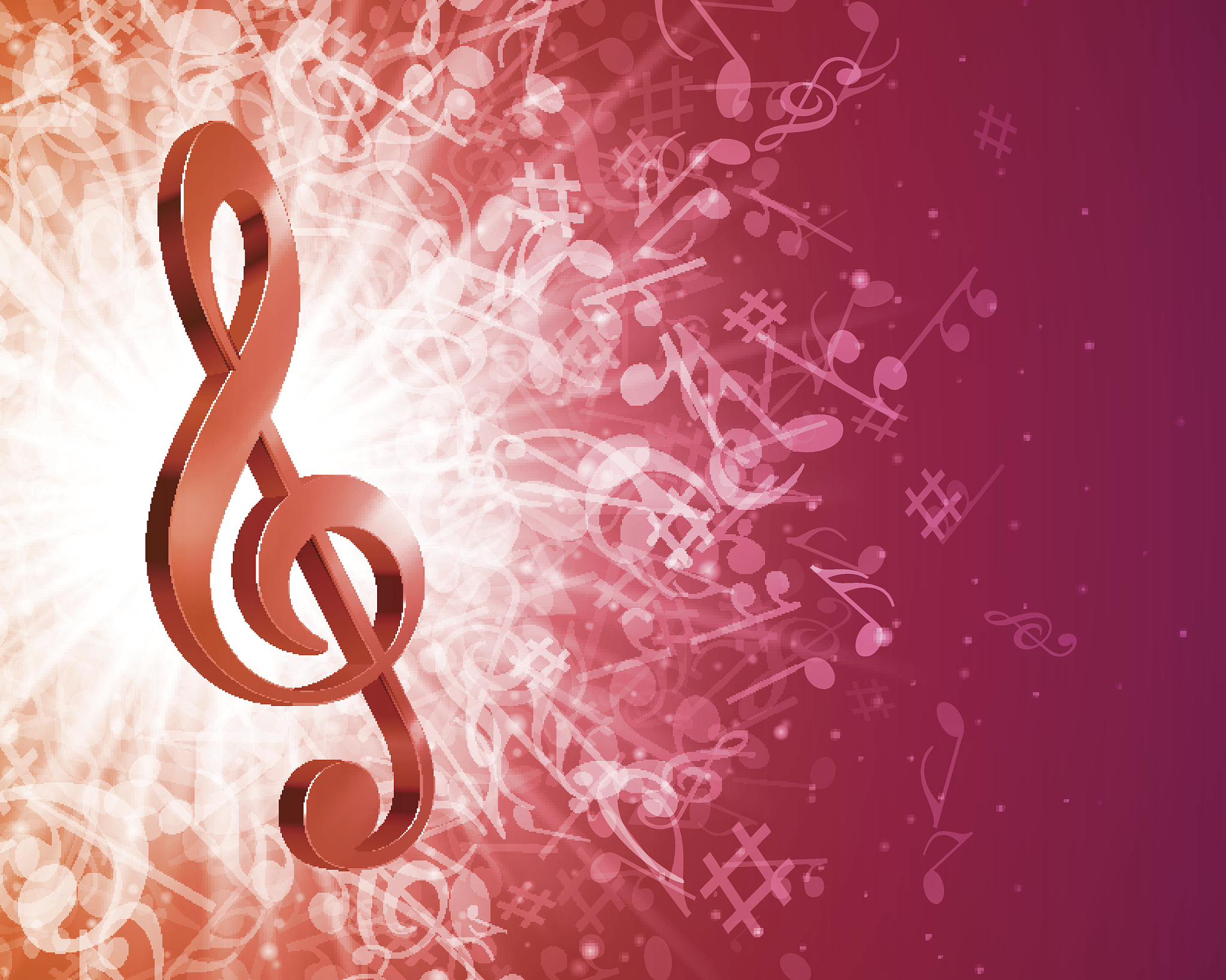 music background with notes