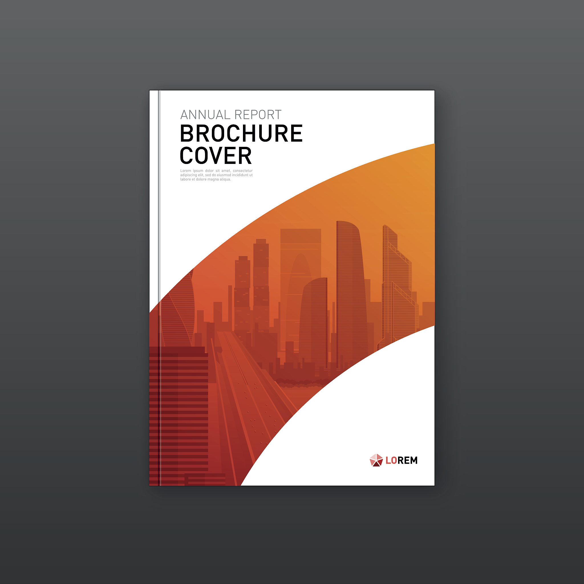 company brochure cover design layout.