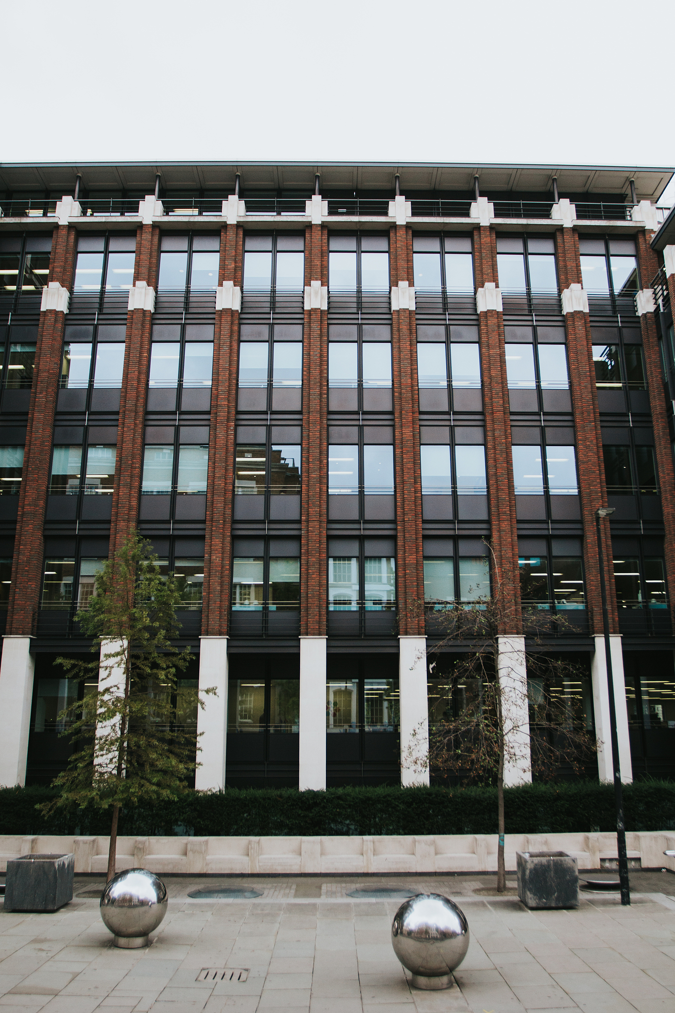 contemporary  office buildings in city of london.