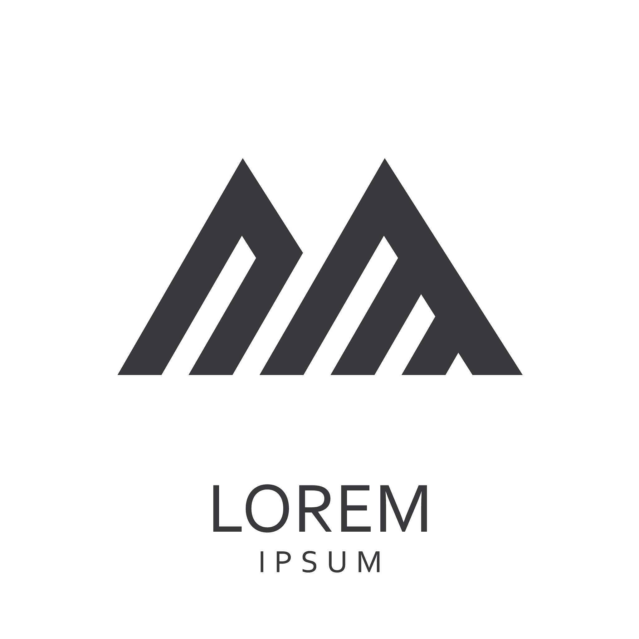 black abstract logo