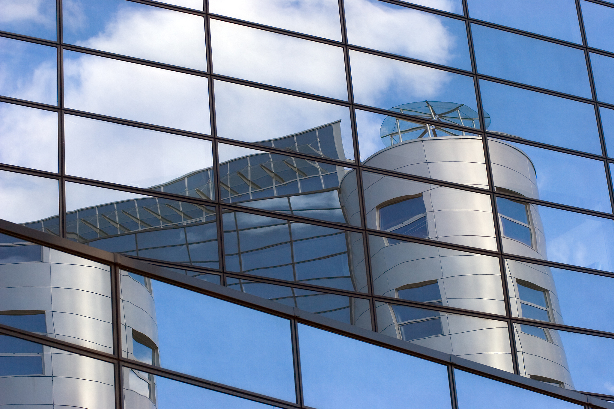 blue glass reflections vi