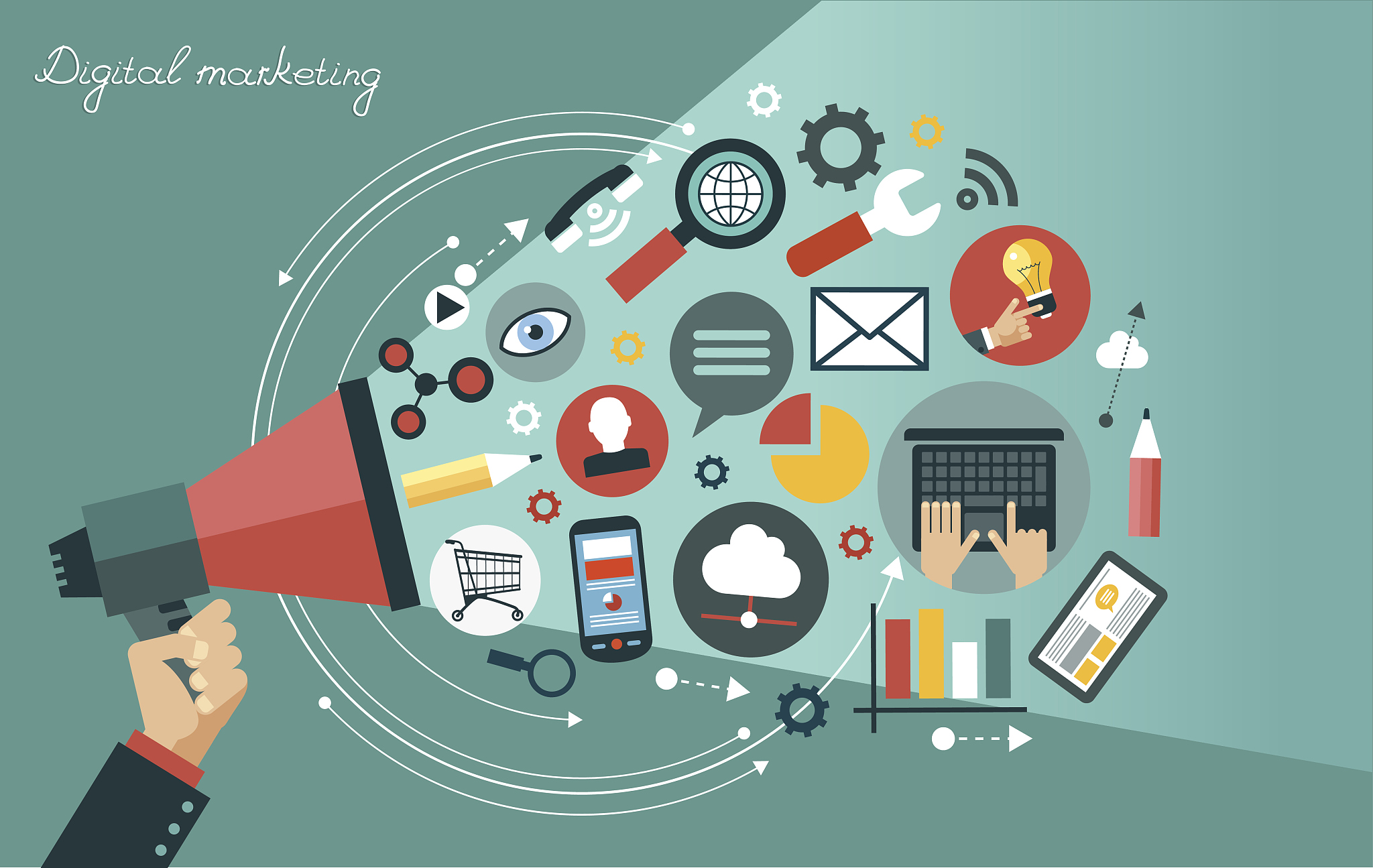 digital marketing concept
