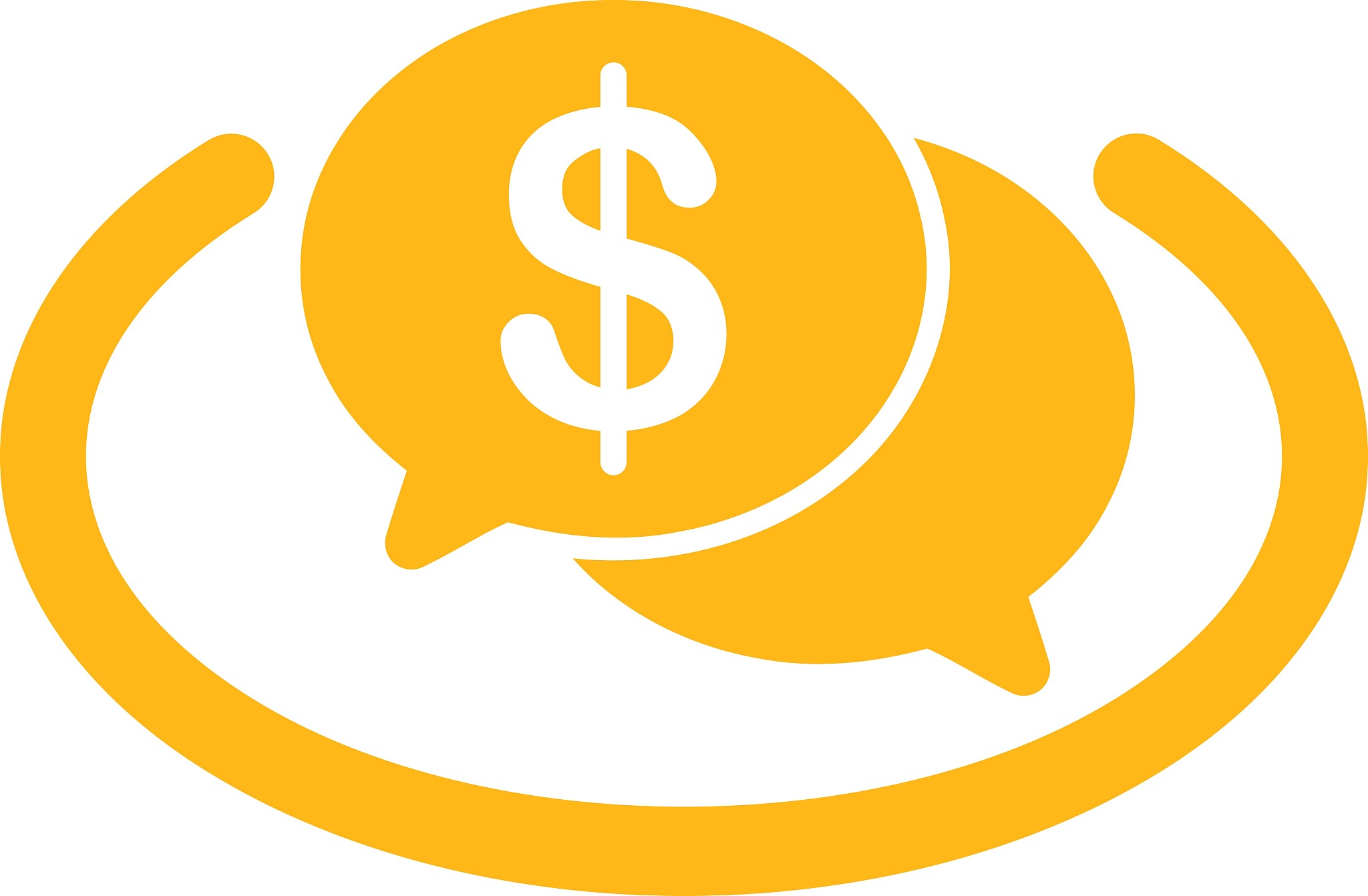 financial network icon from business bicolor set