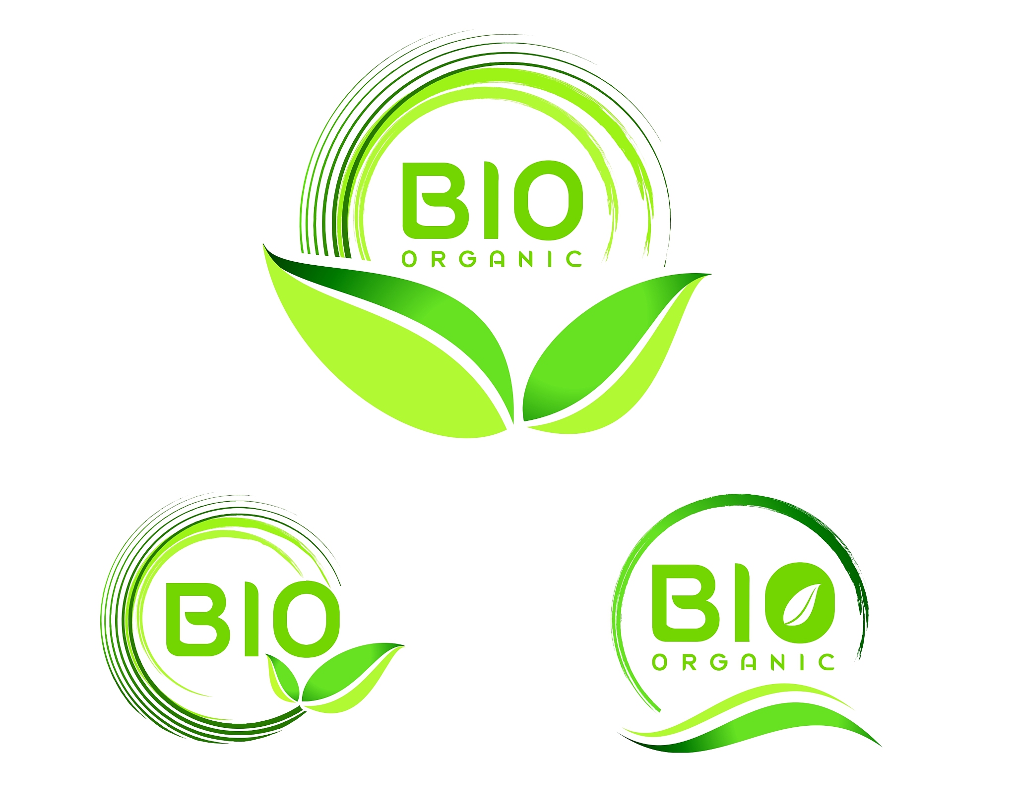 bio eco logo eco icon design