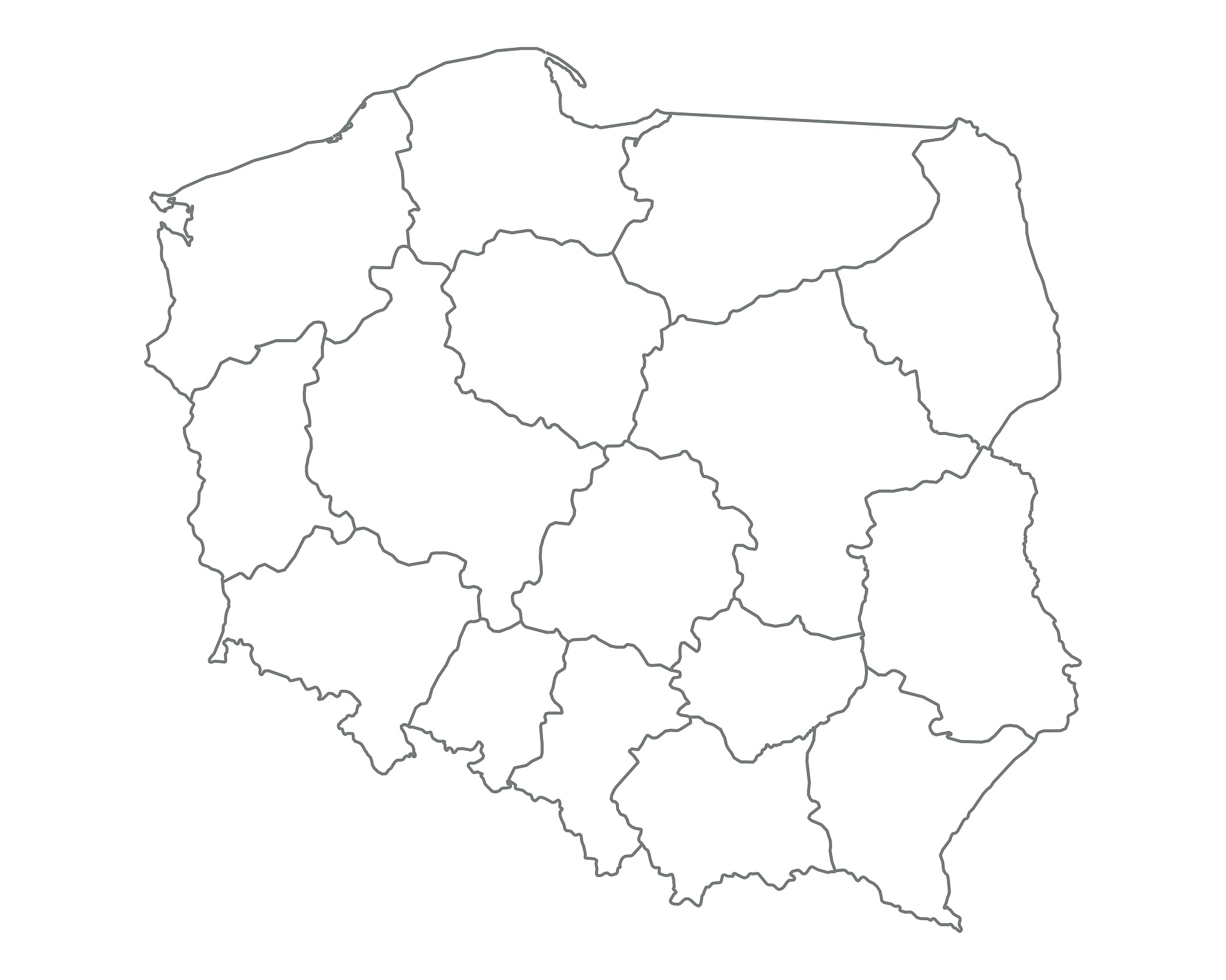map of poland
