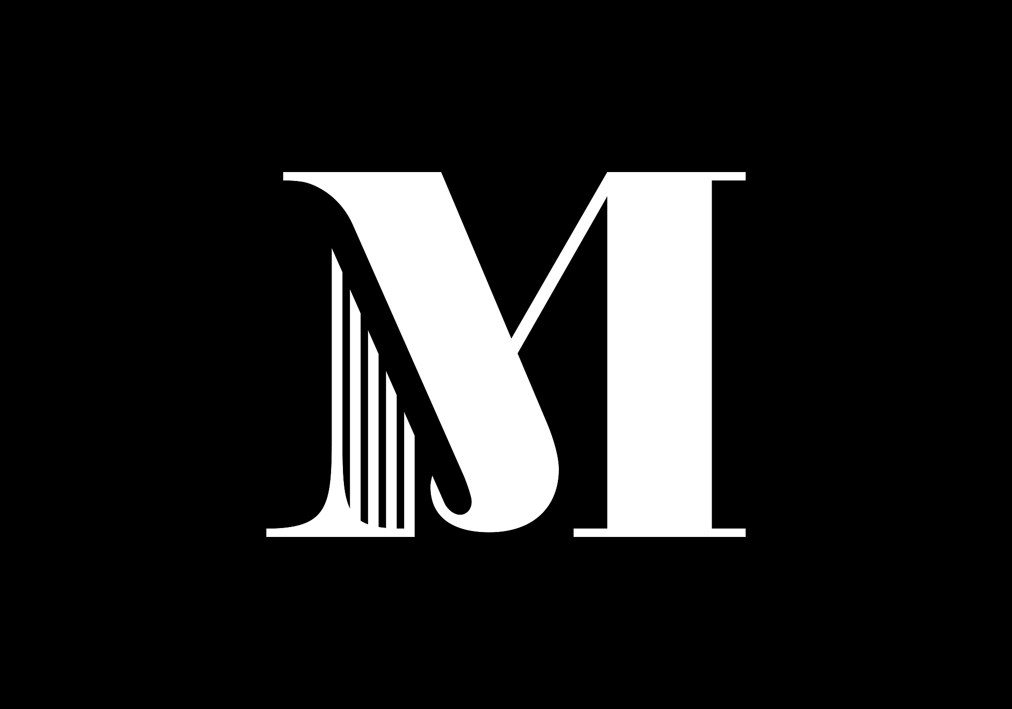 initial m letter logo design vector template