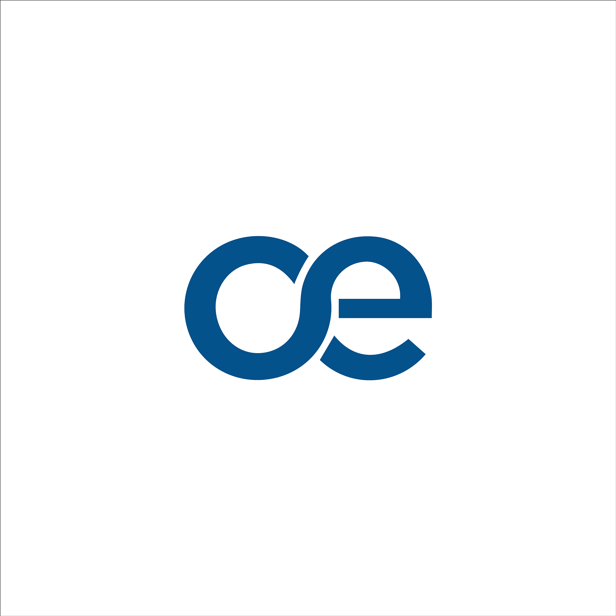 initial letter eo or oe logo design template
