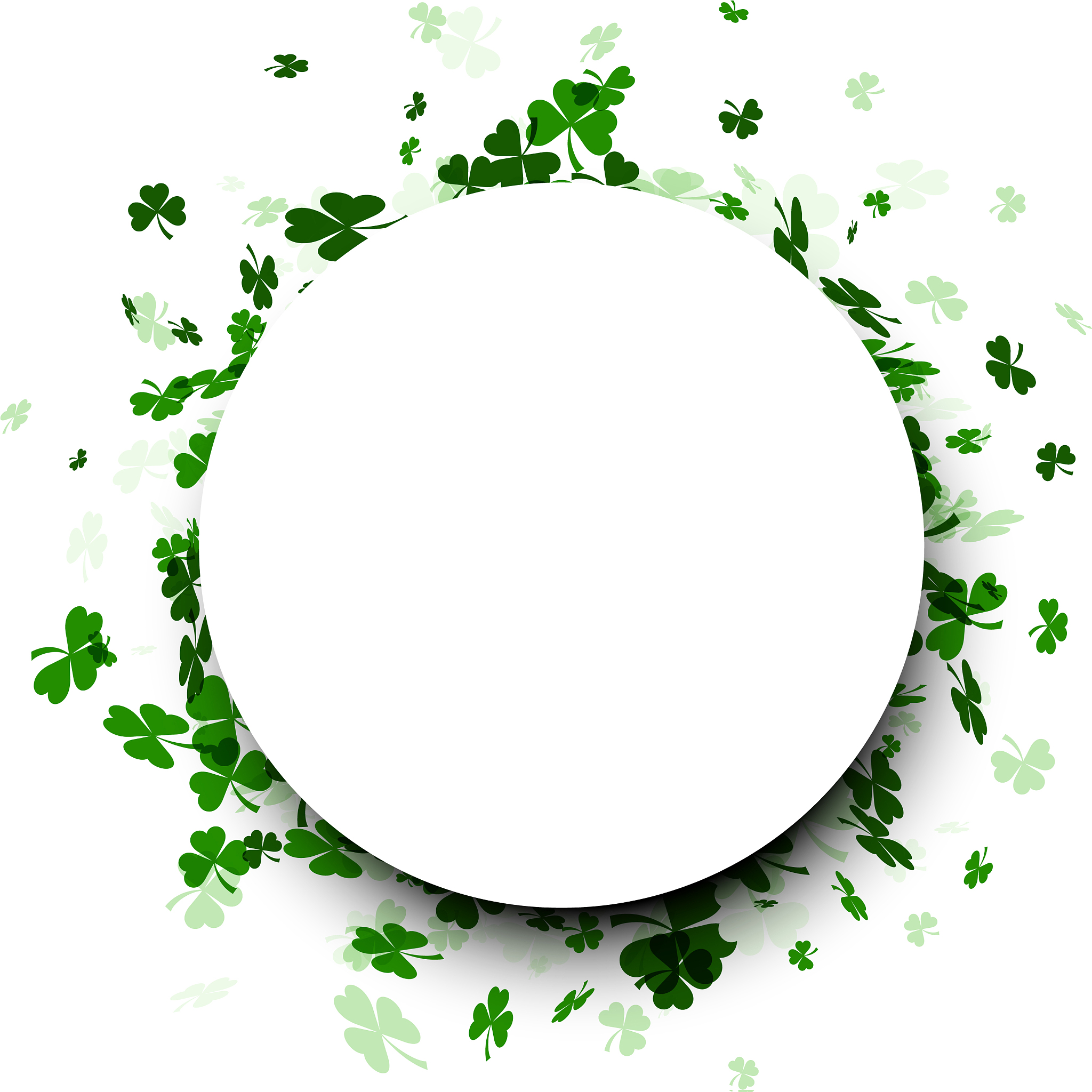st patrick s day round background