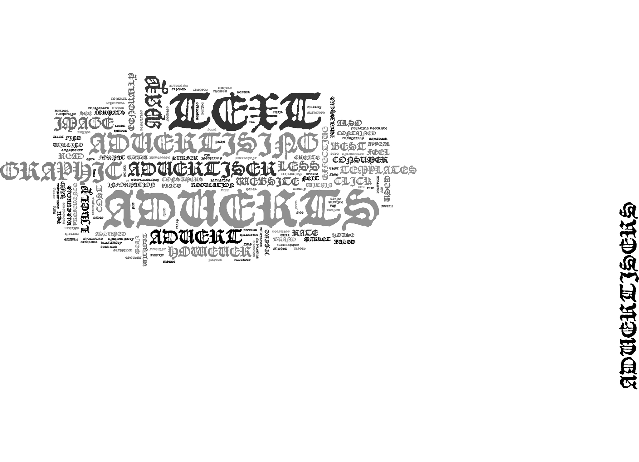 text v graphic on adsense text background word