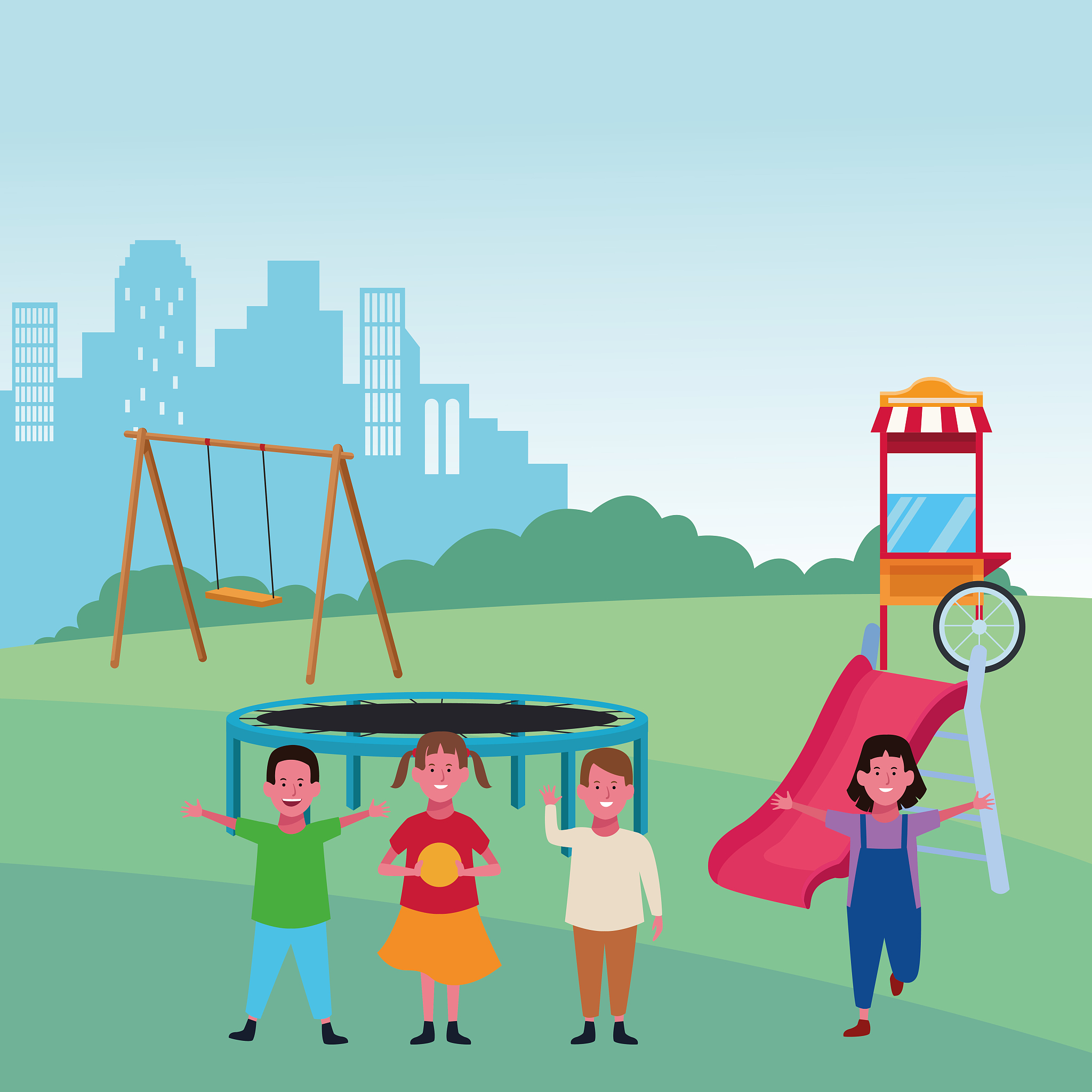 带孩子去游乐场