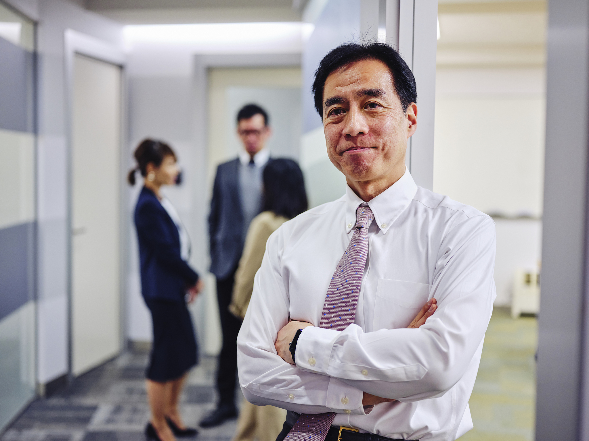 japanese business people in the office