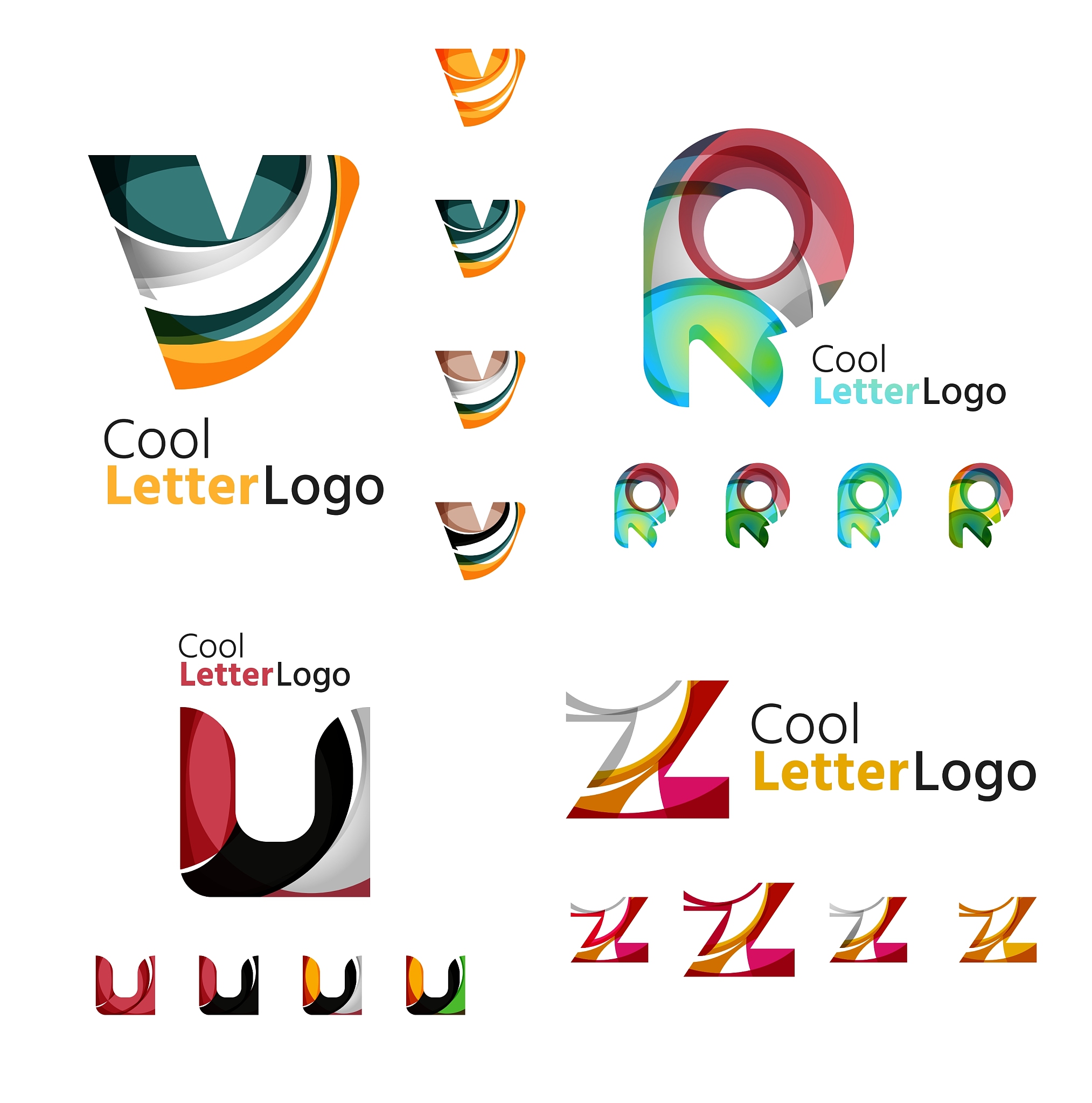 letter business emblem collection