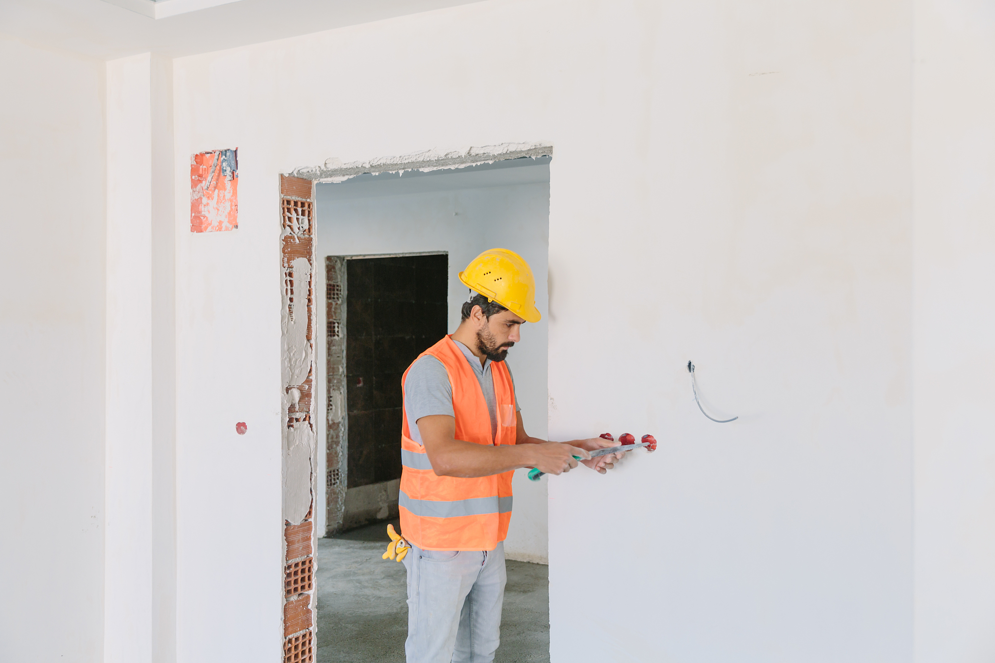 worker on a construction site