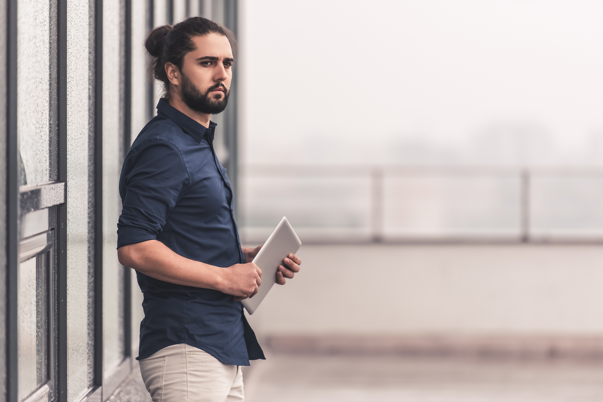 guy with tablet
