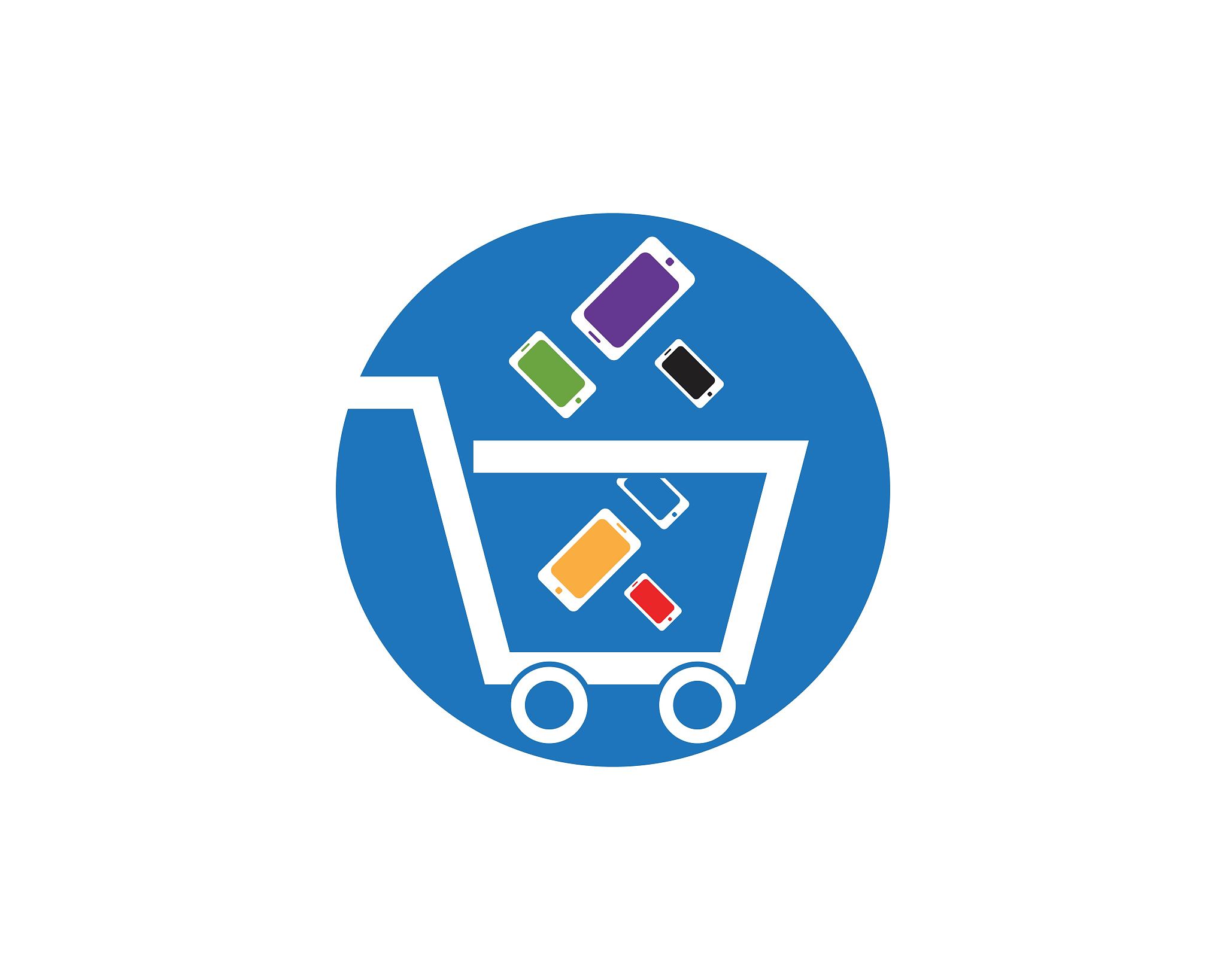 phone shop icon logo template