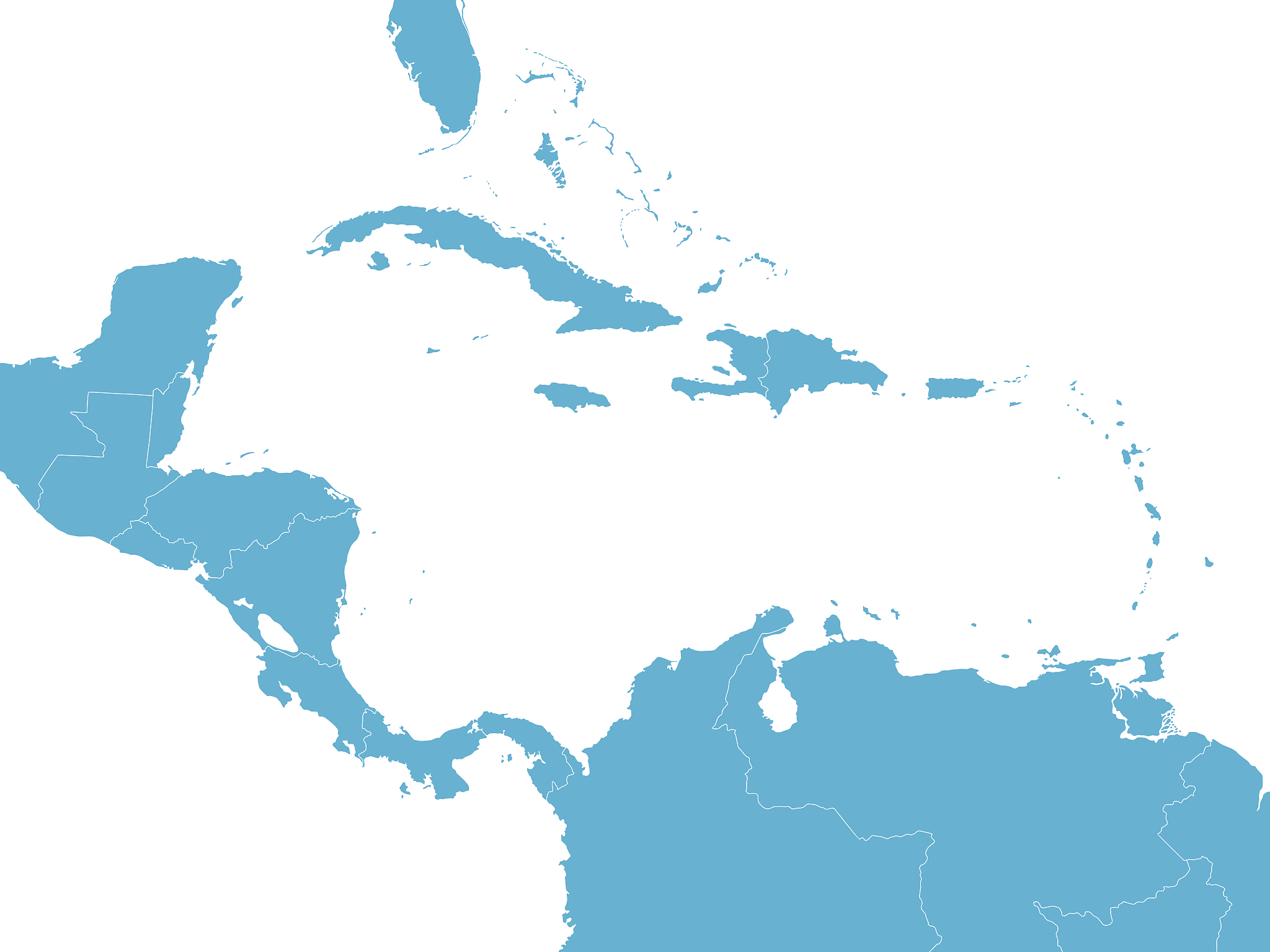 map of central america