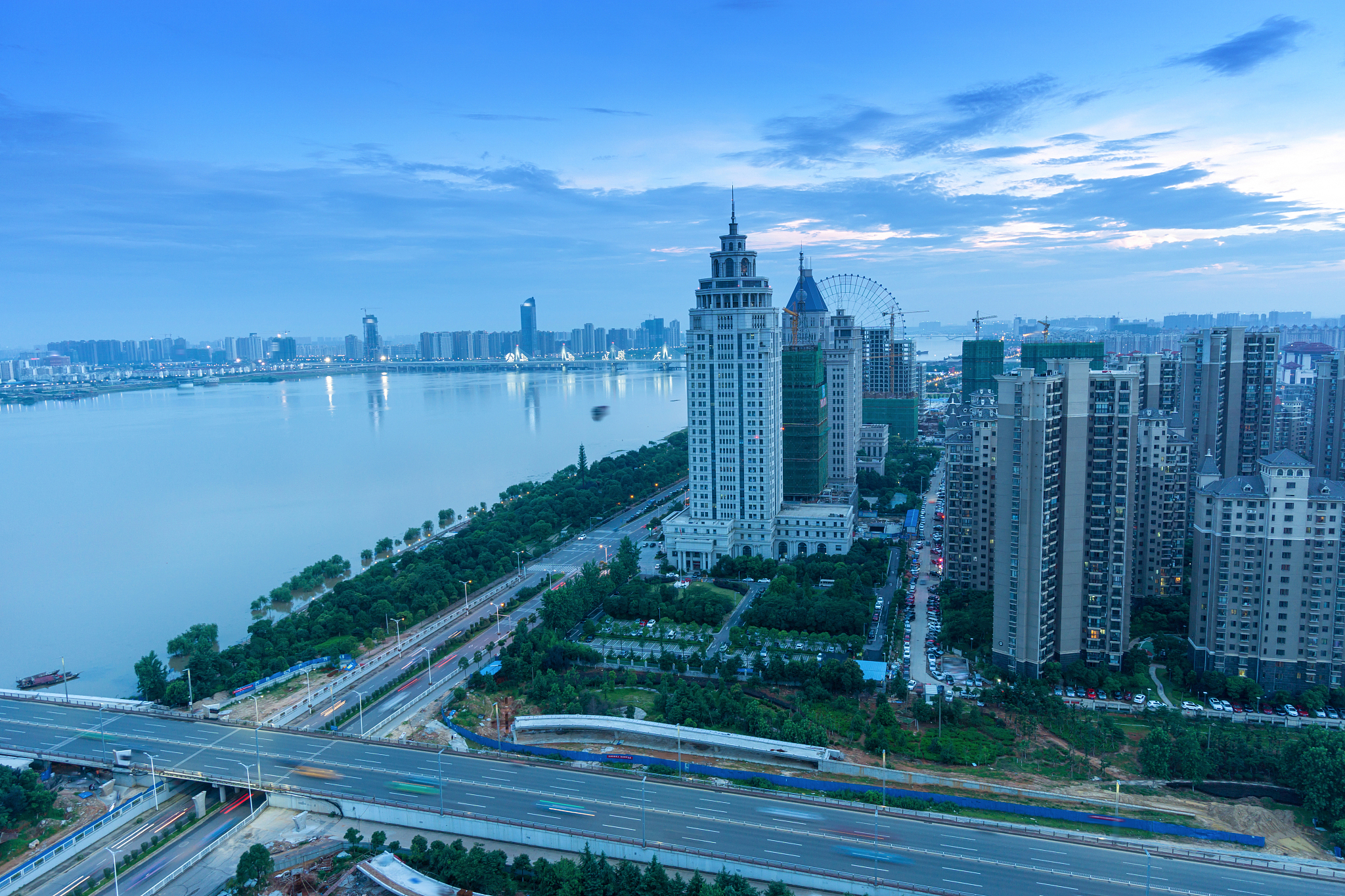 bird view at nanchang china