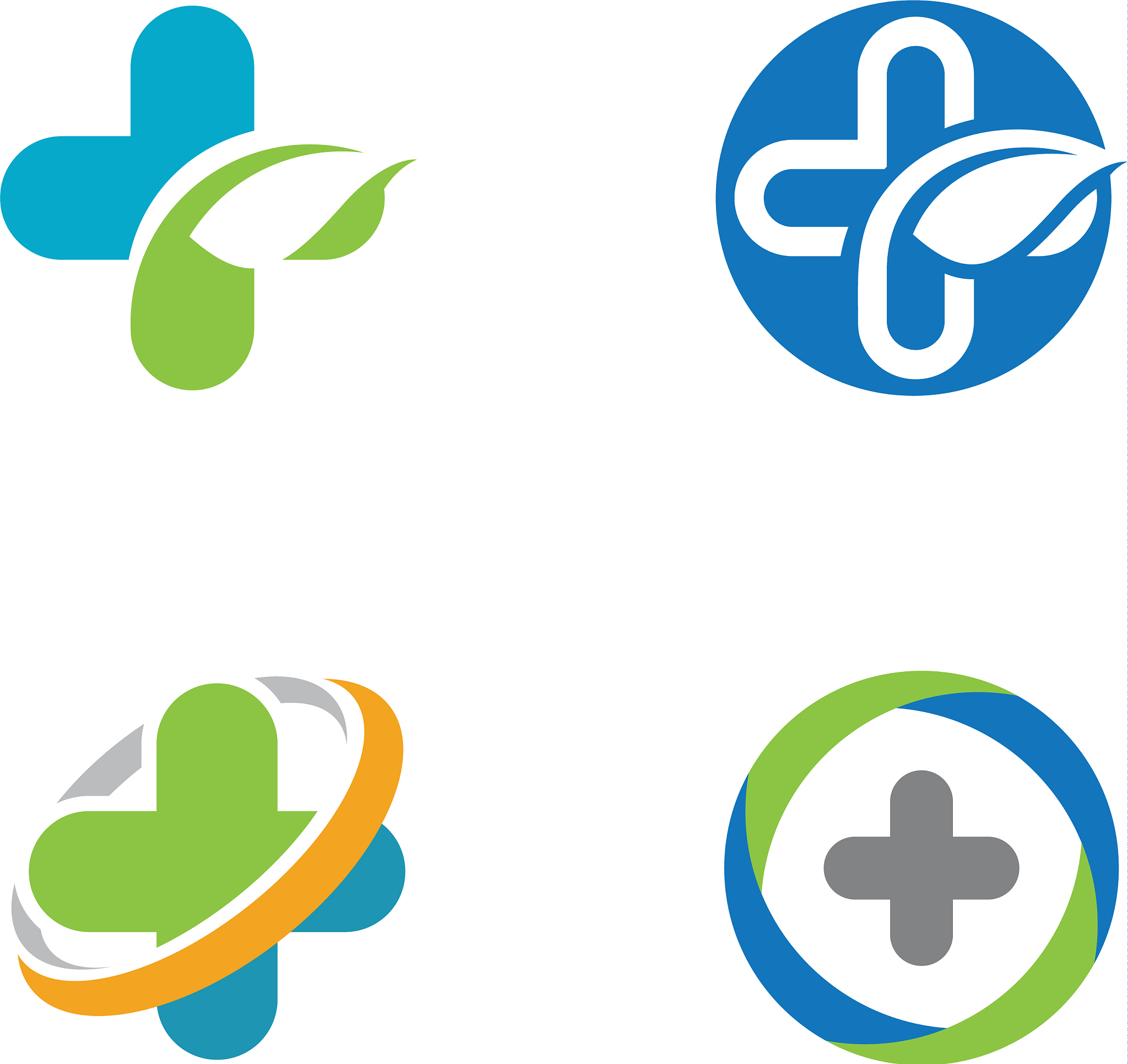 health medical logo template design