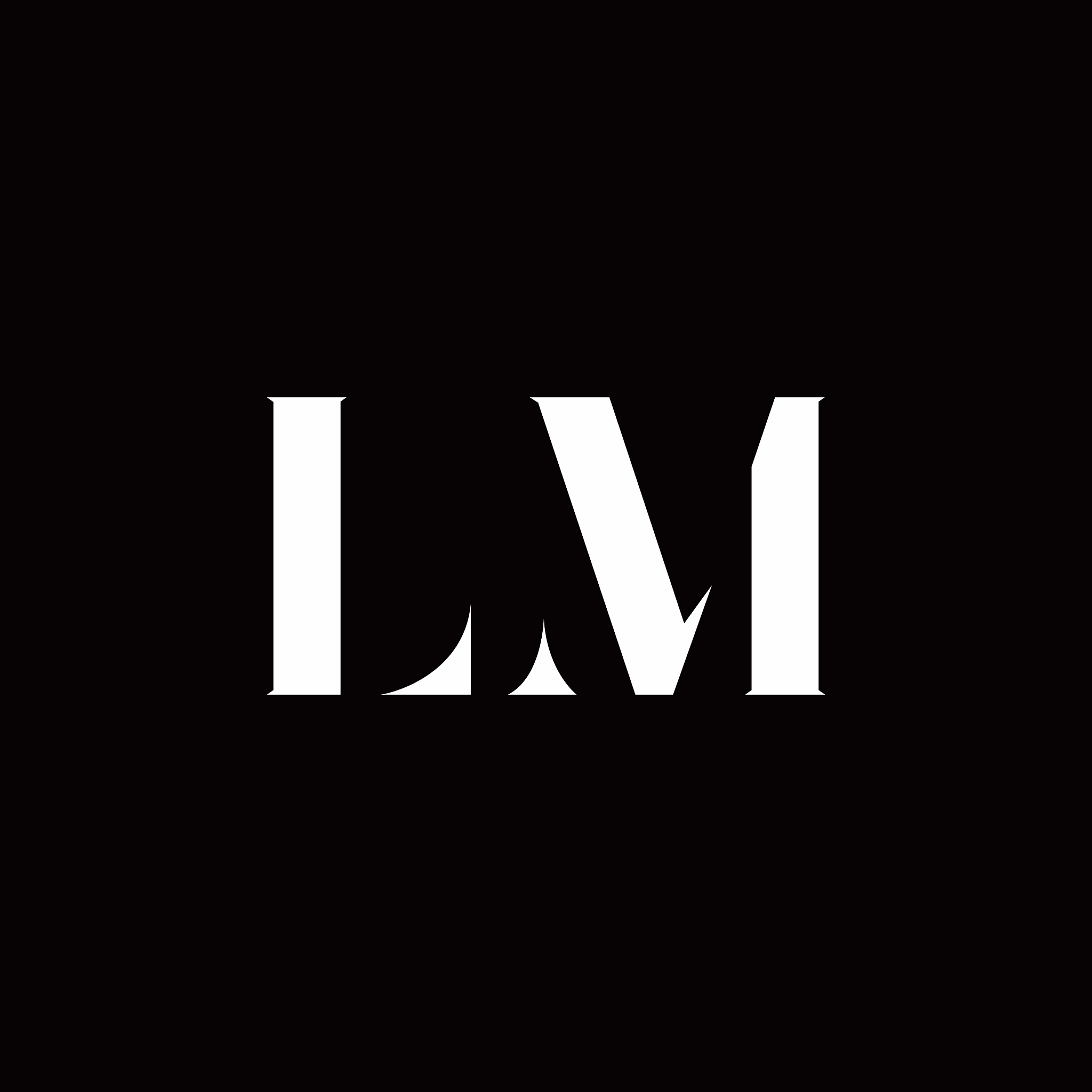 lm logo letter initial logo designs template