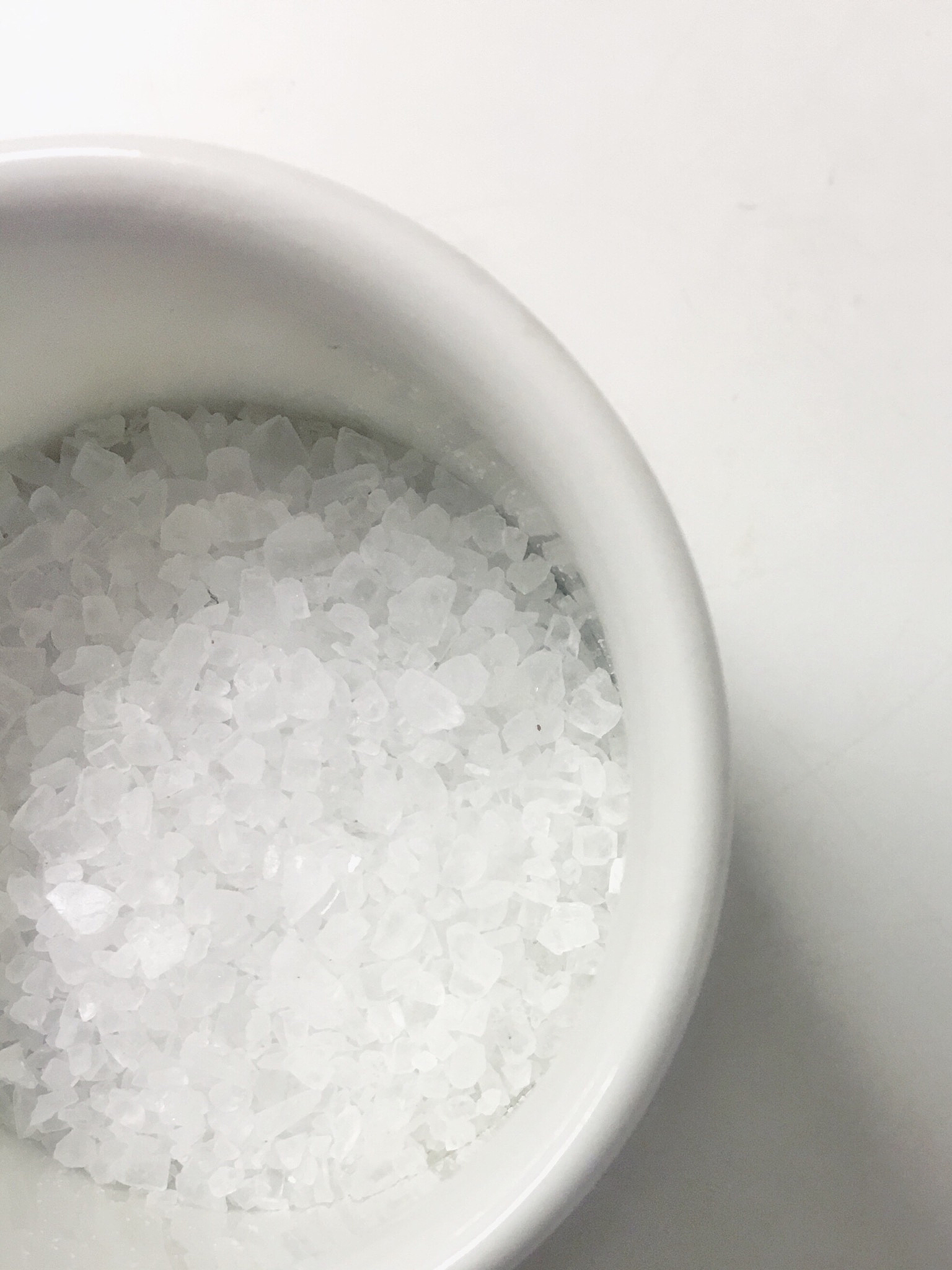 high angle view of sugar in container on table