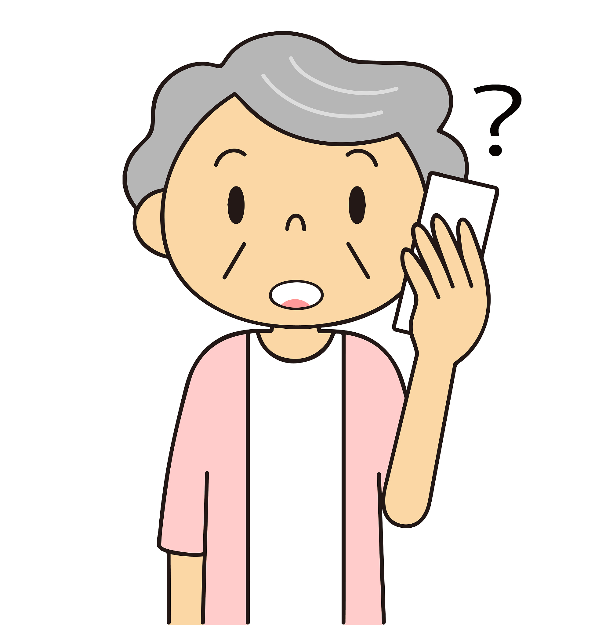 the gesture of a senior woman and various movements