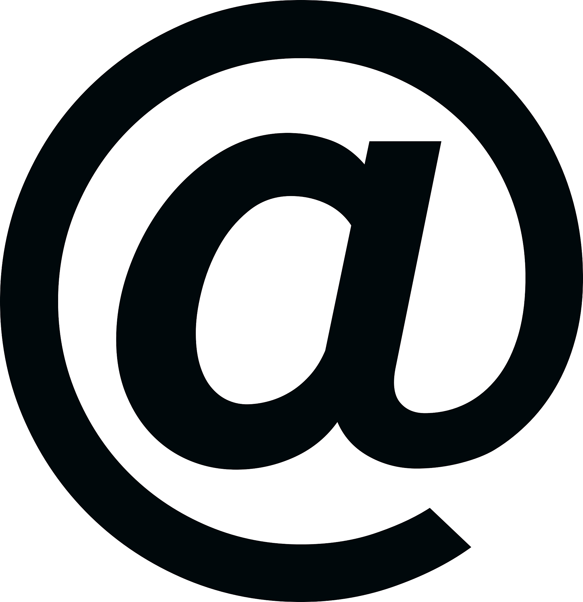 arroba symbol isolated icon