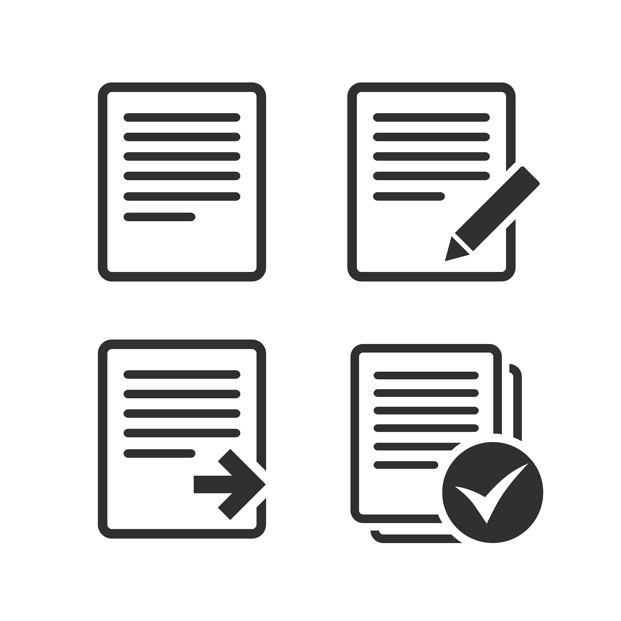 document icons. download file and checkbox