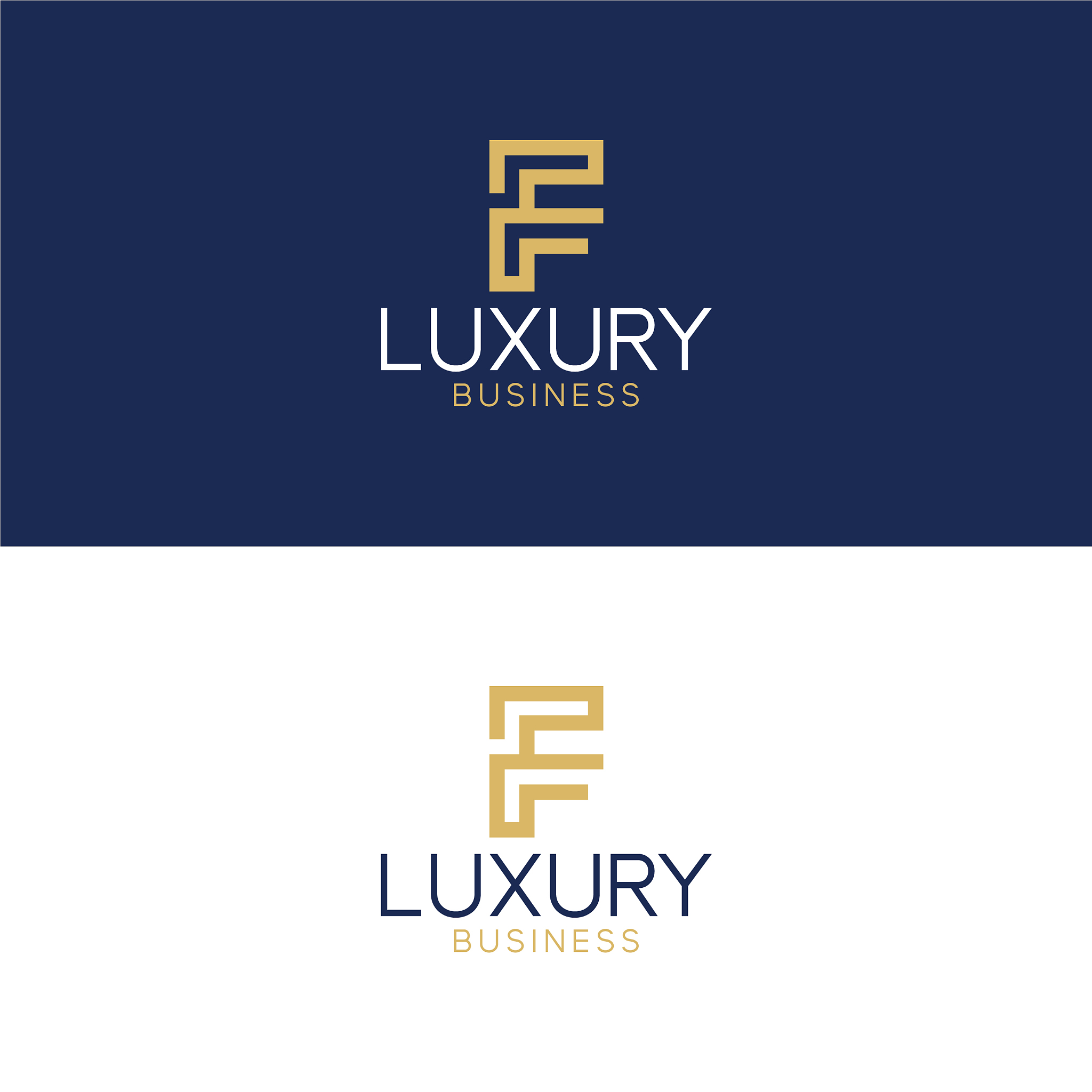 luxury logo f modern style