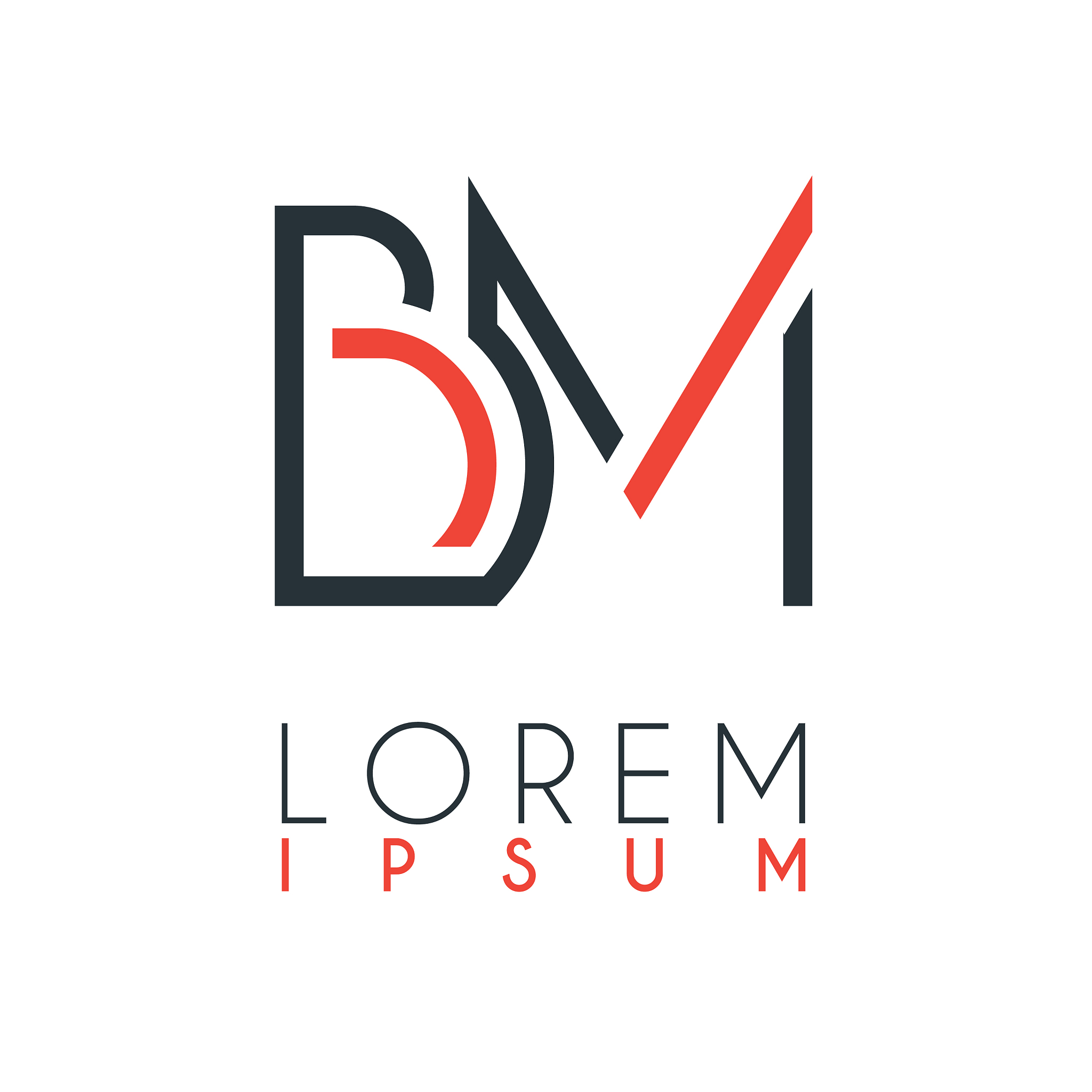the logo between letter b and letter m or bm