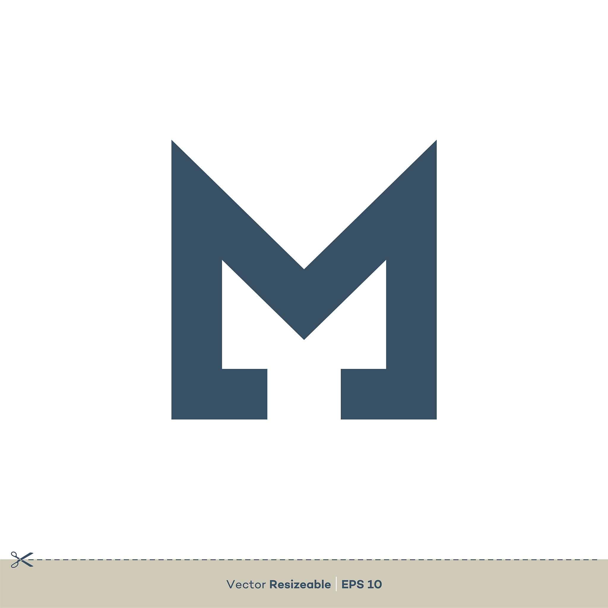 m letter logo template illustration design. vector eps 10.