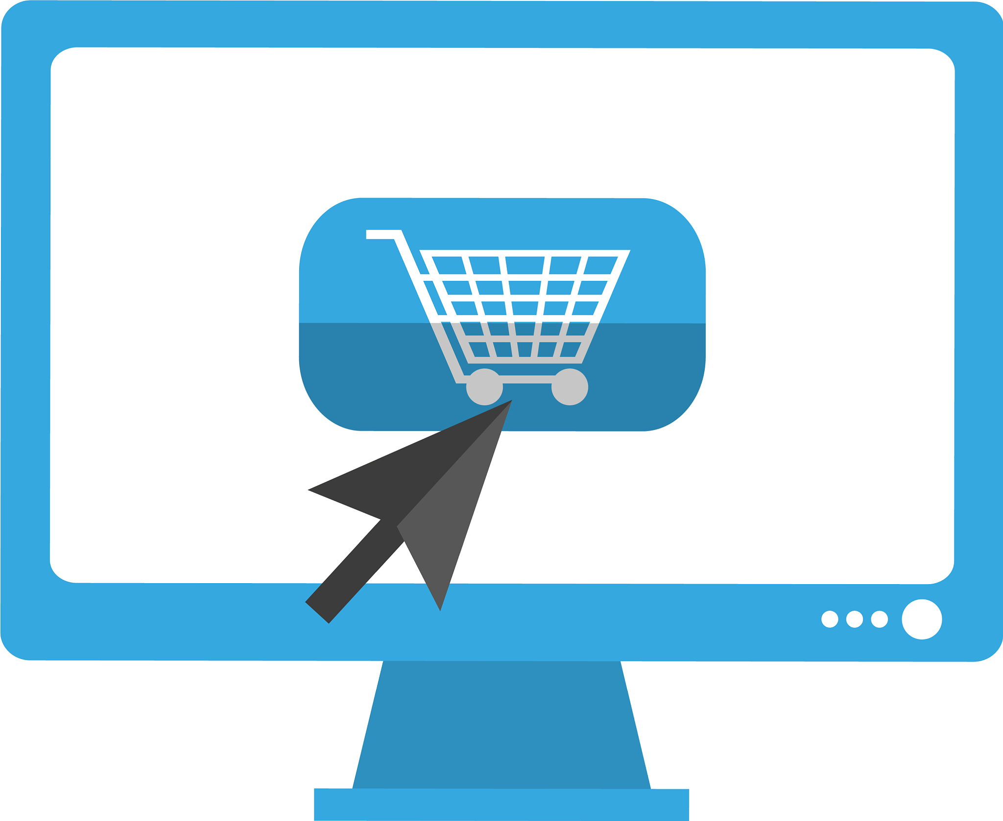shopping online from computer