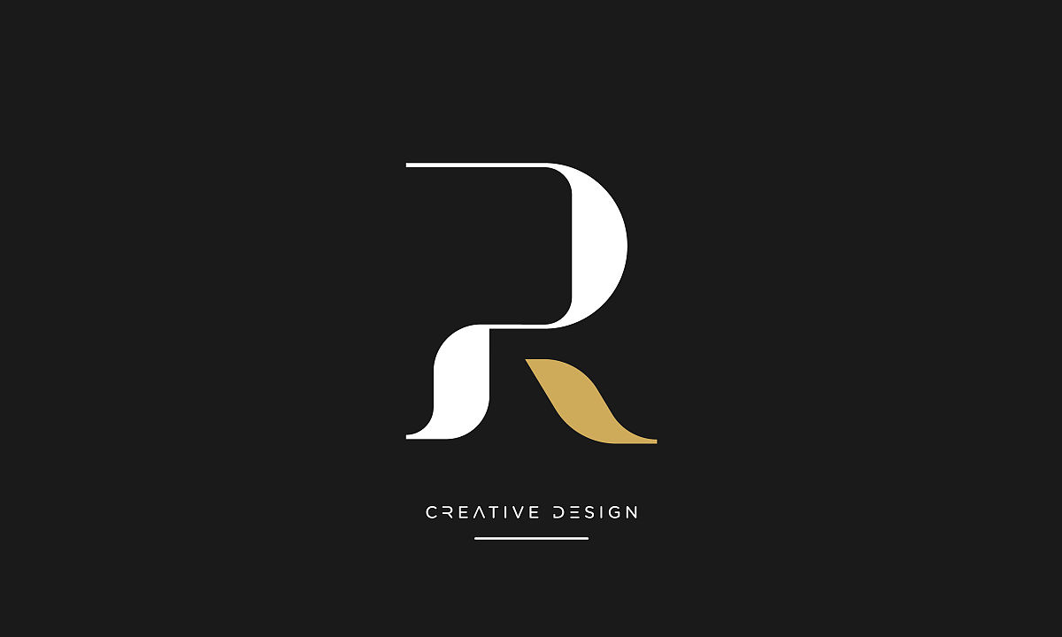 pr, rp字母字母抽象图标标志组合