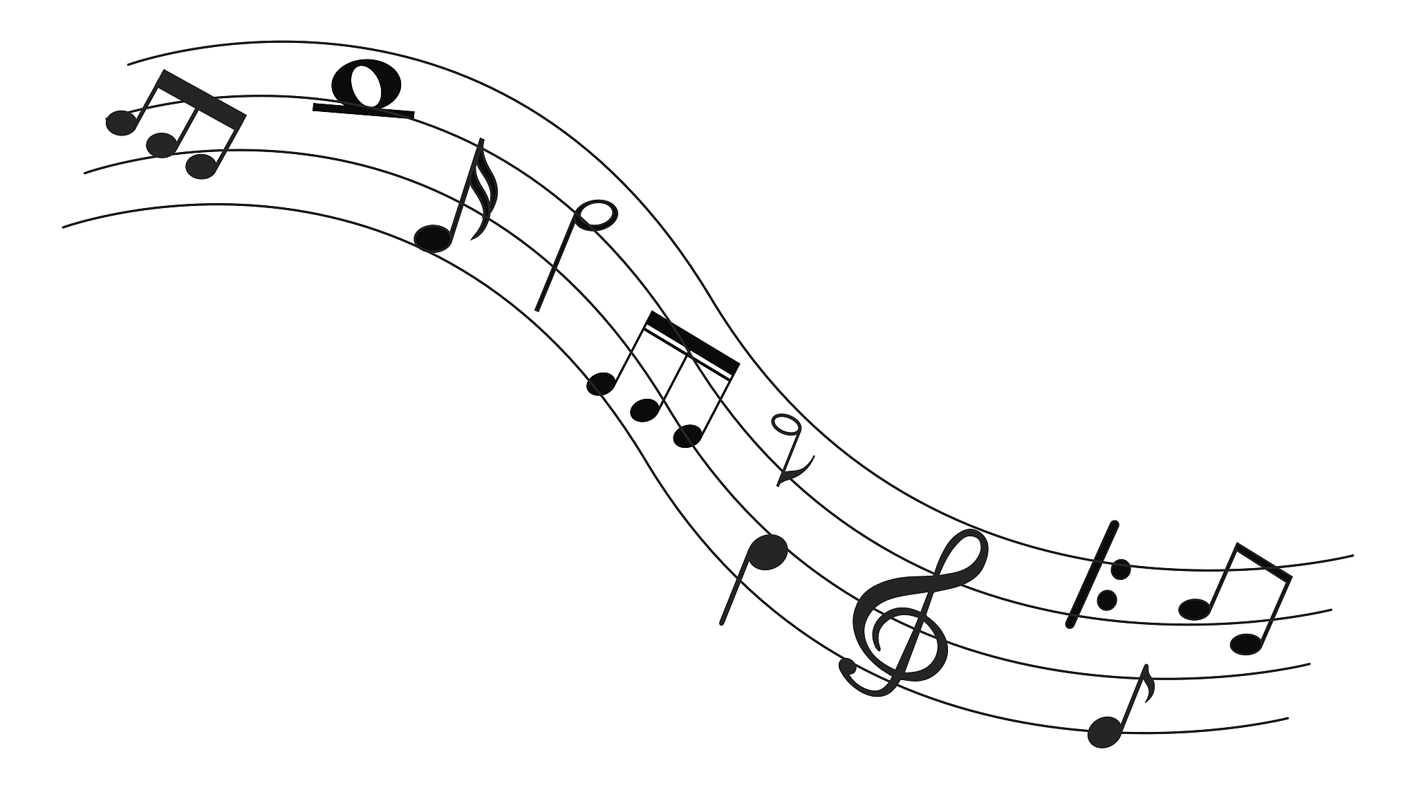 music note background