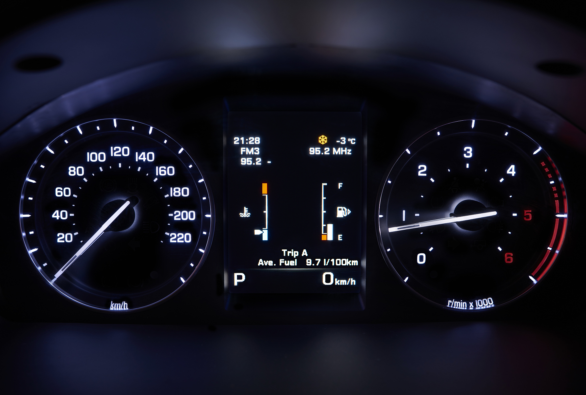 car's dashboard