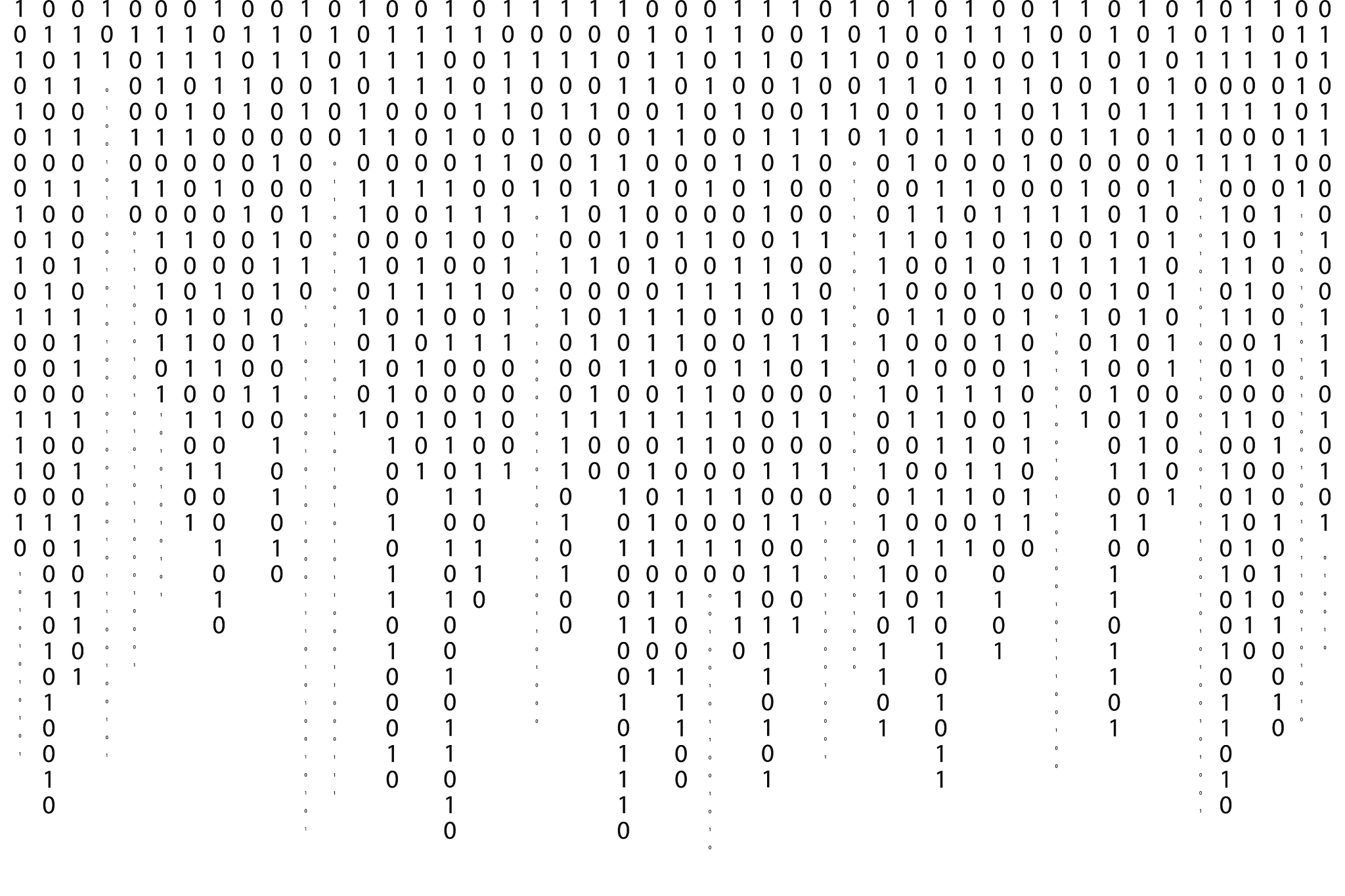 binary code background falling streaming binary