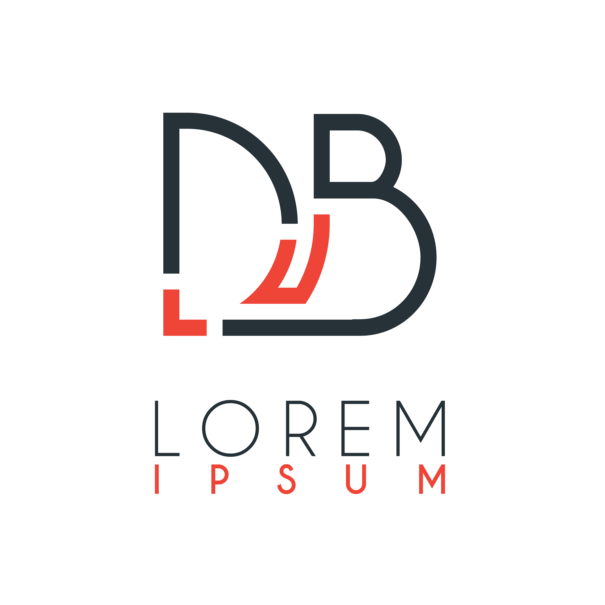 the logo between letter d and letter b or db