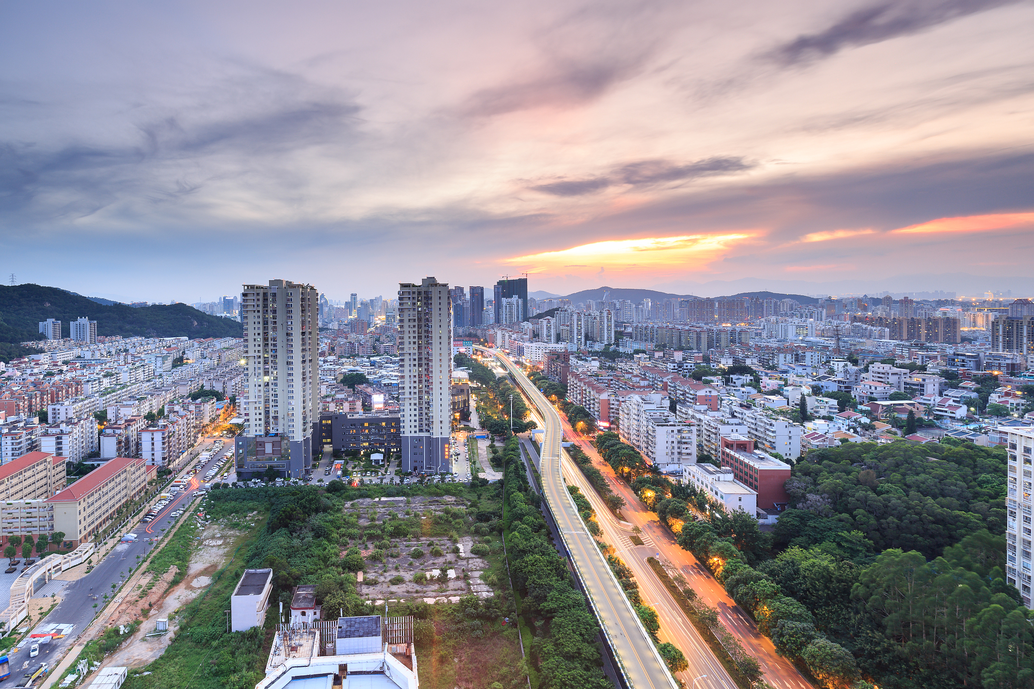 xiamen east mountain villa sunset