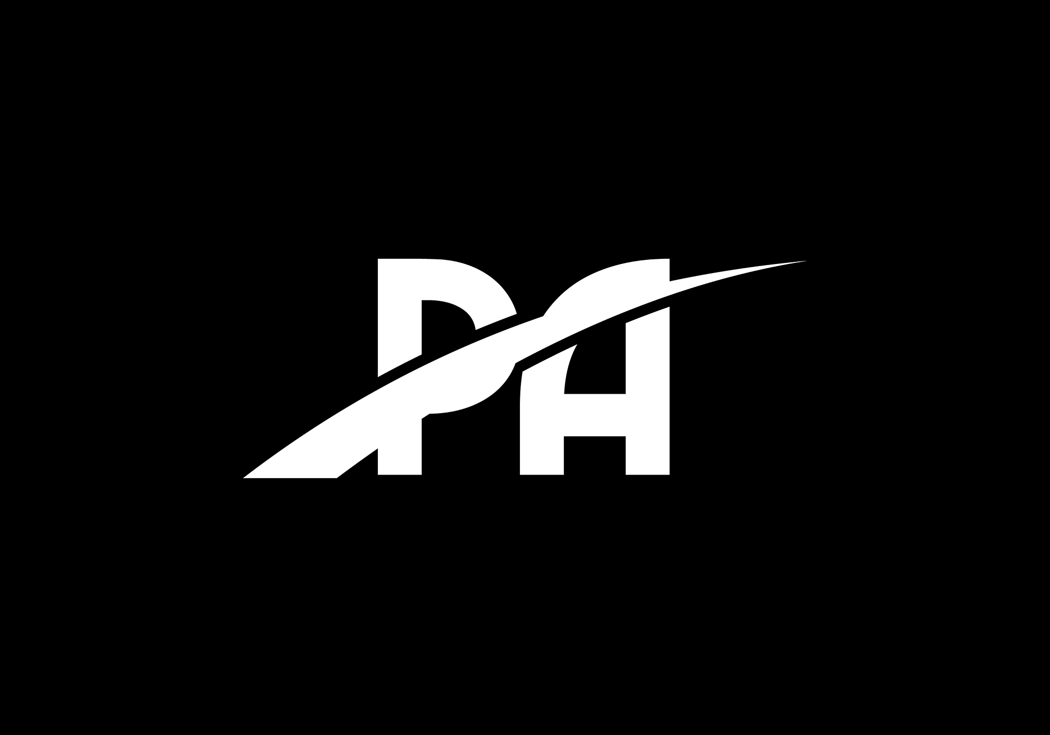 initial monogram letter p a logo design template