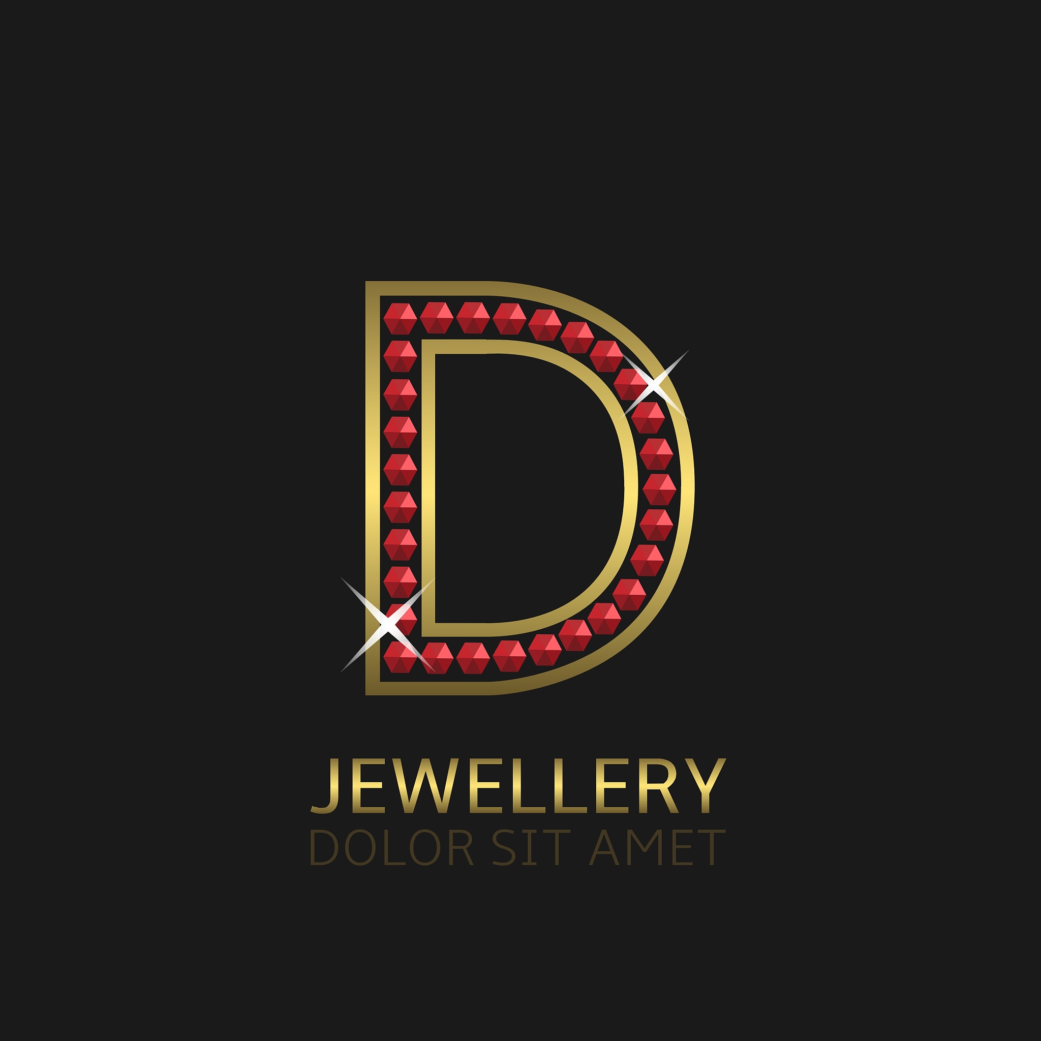 golden letter d