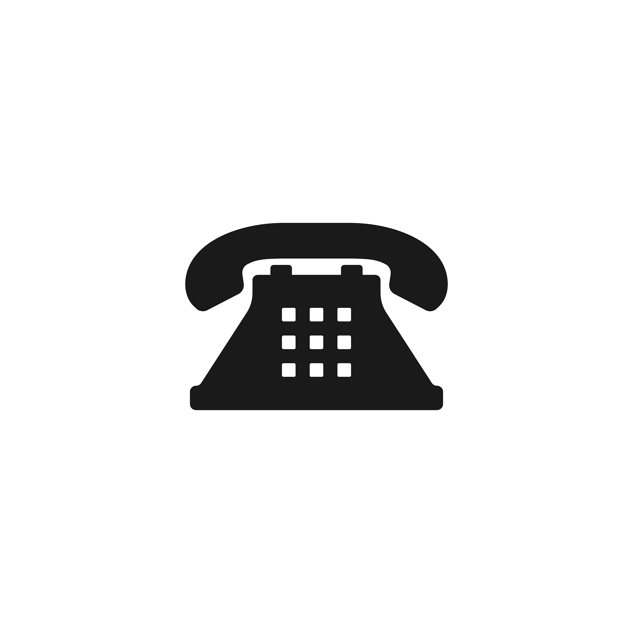 home telephone icon, vector design symbol for your web site desi