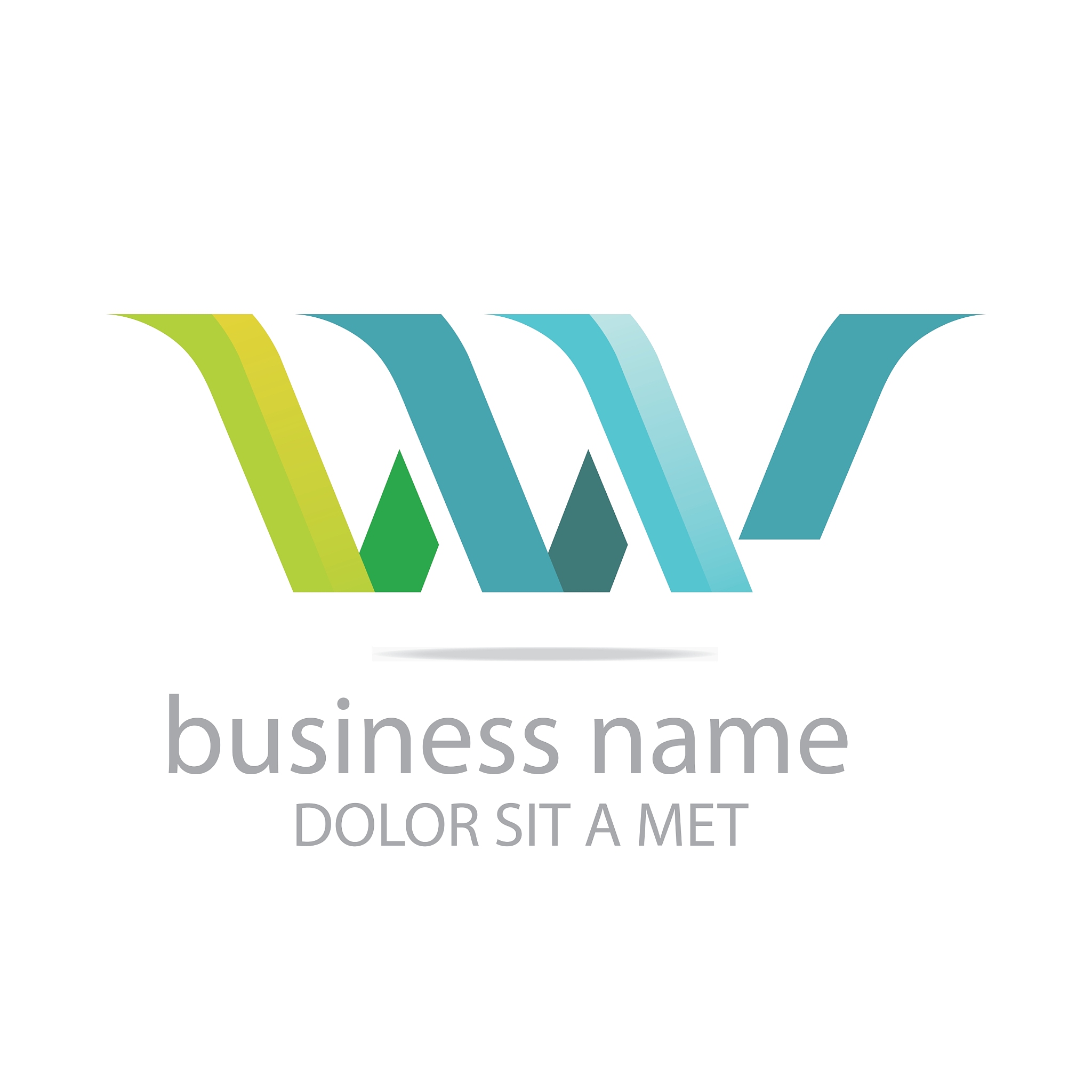 letter w combination v lettemark design
