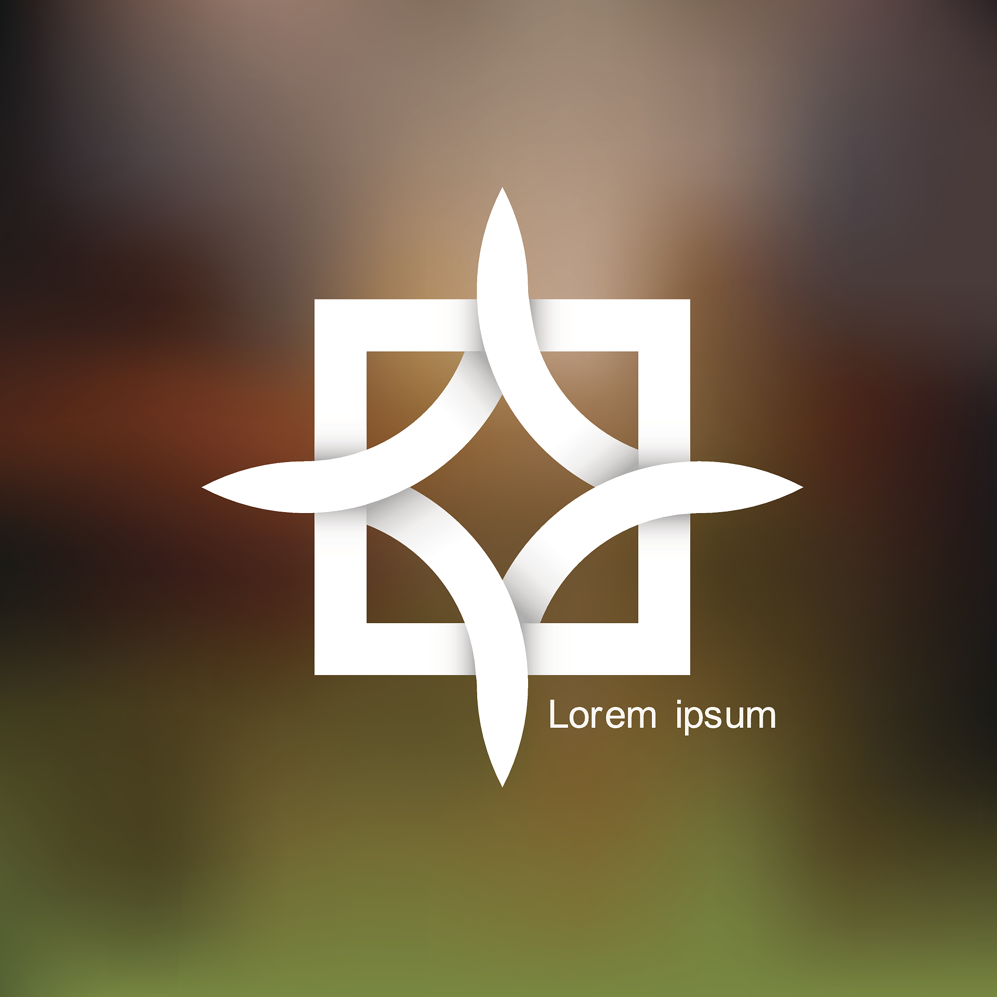 paper abstract icon for design