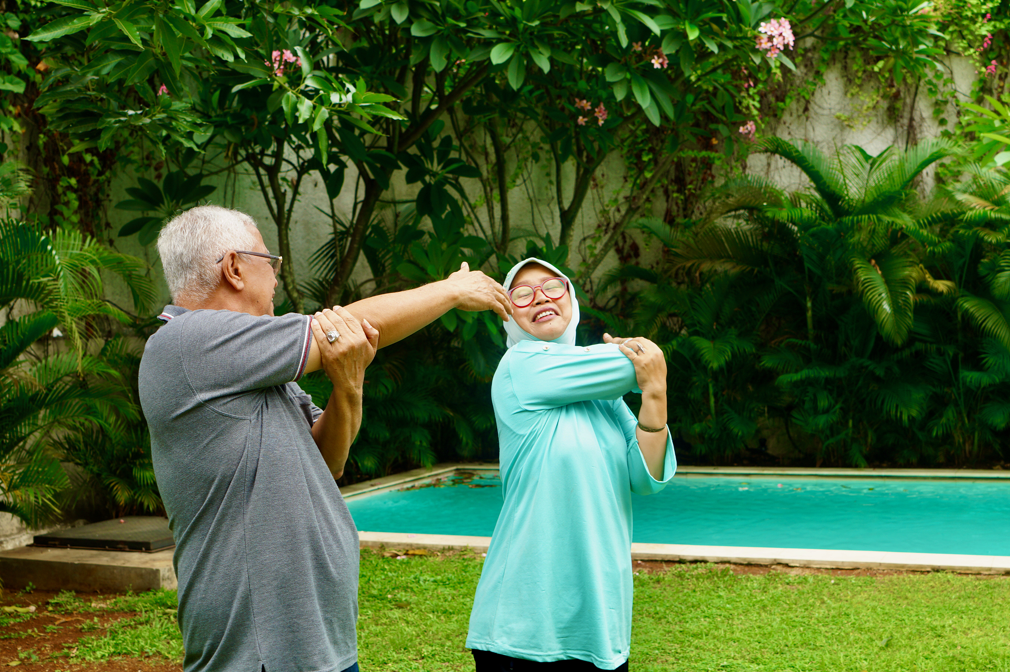 exercising at home