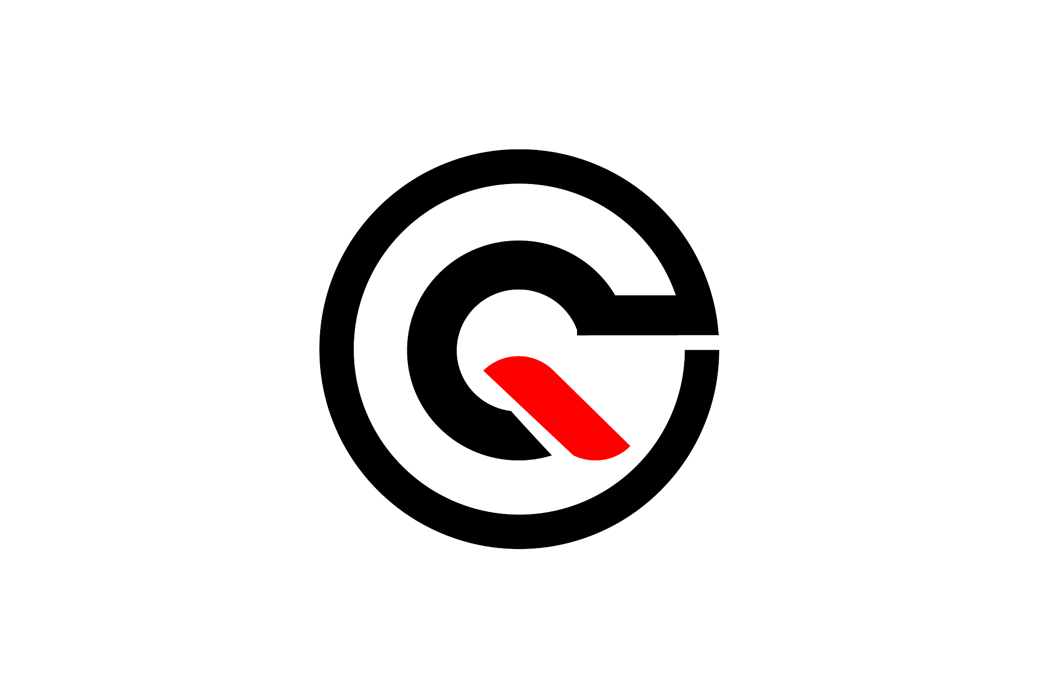 design circle alphabet letter q for company