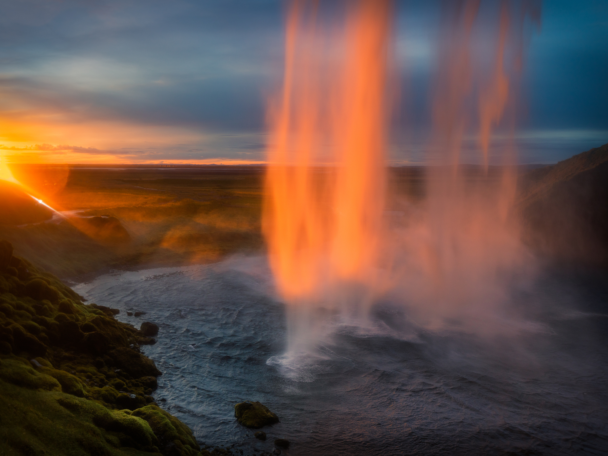 pouring light