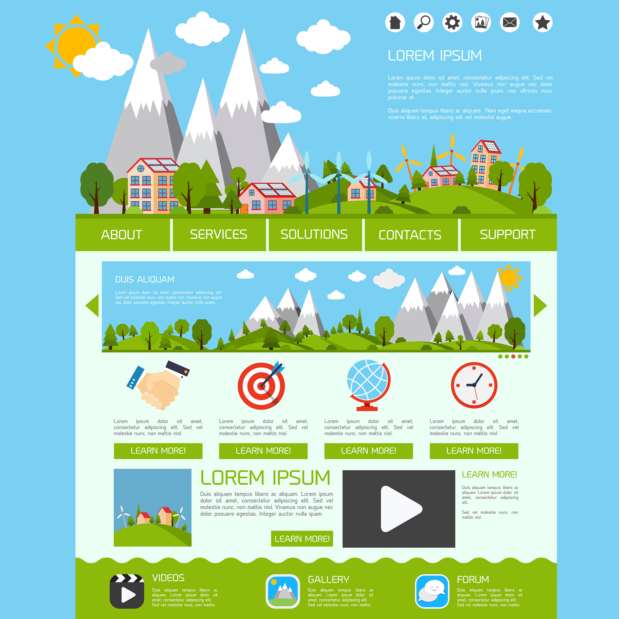 eco website template 2